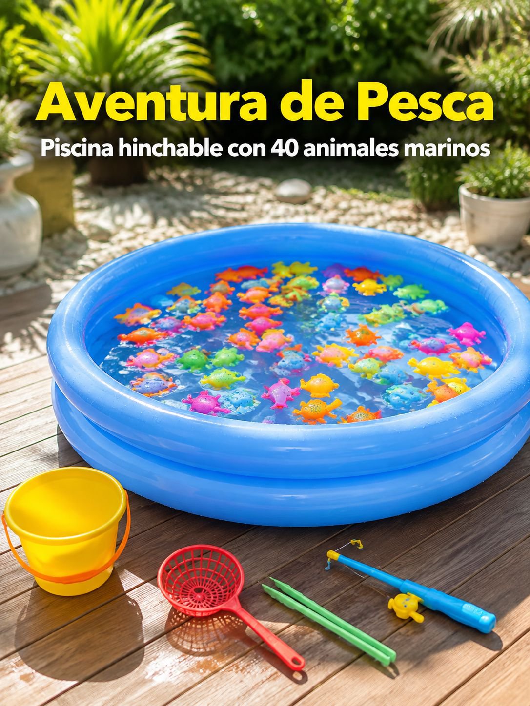 Piscina inflable de pesca para niños