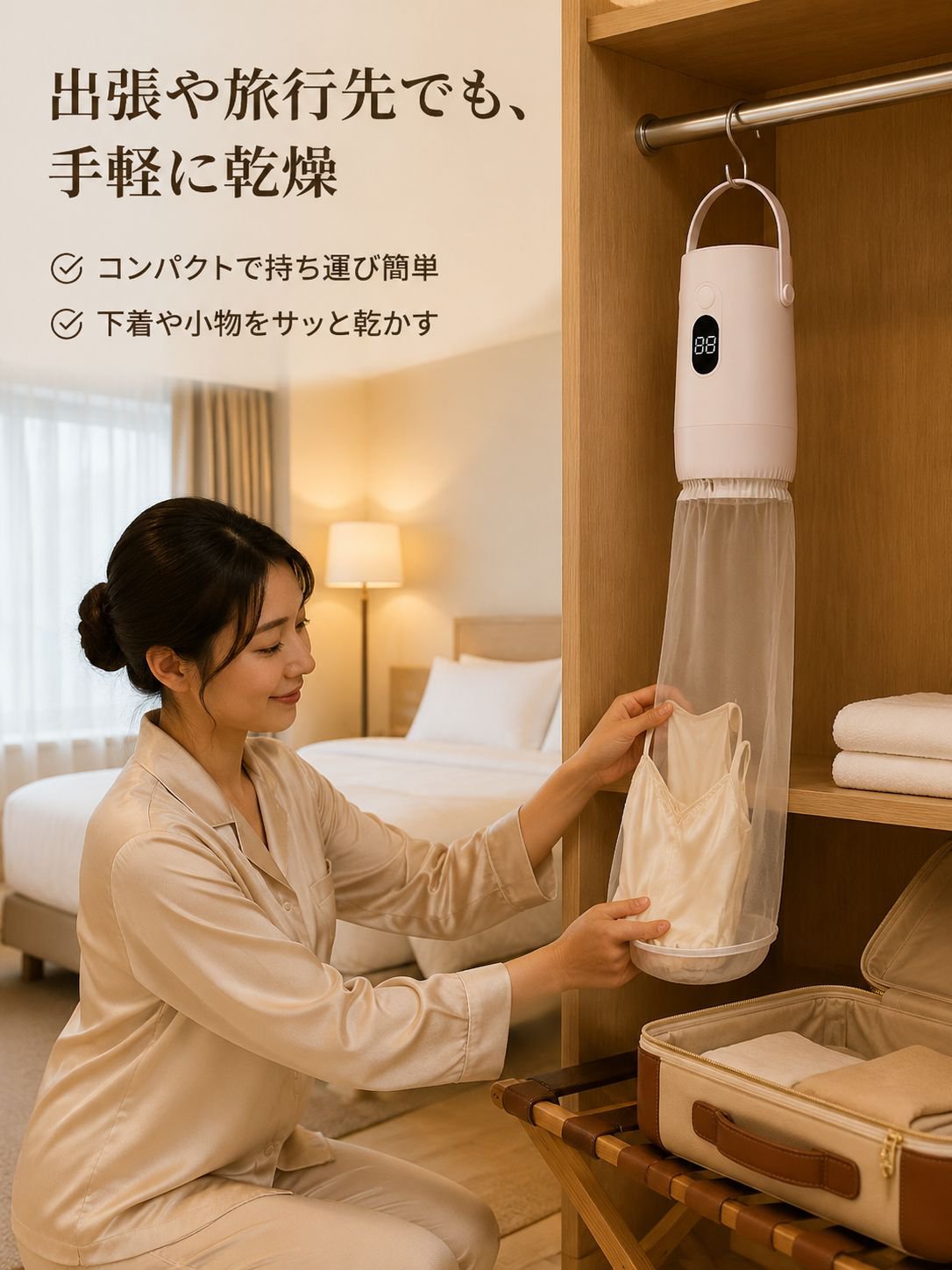 ポータブル衣類消毒乾燥機