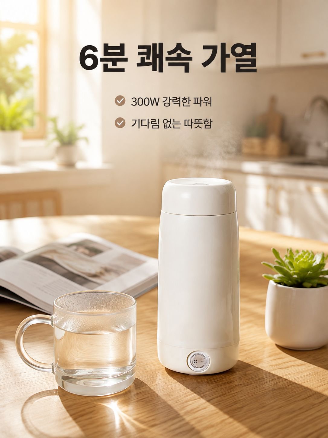 다기능 휴대용 항온 주전자