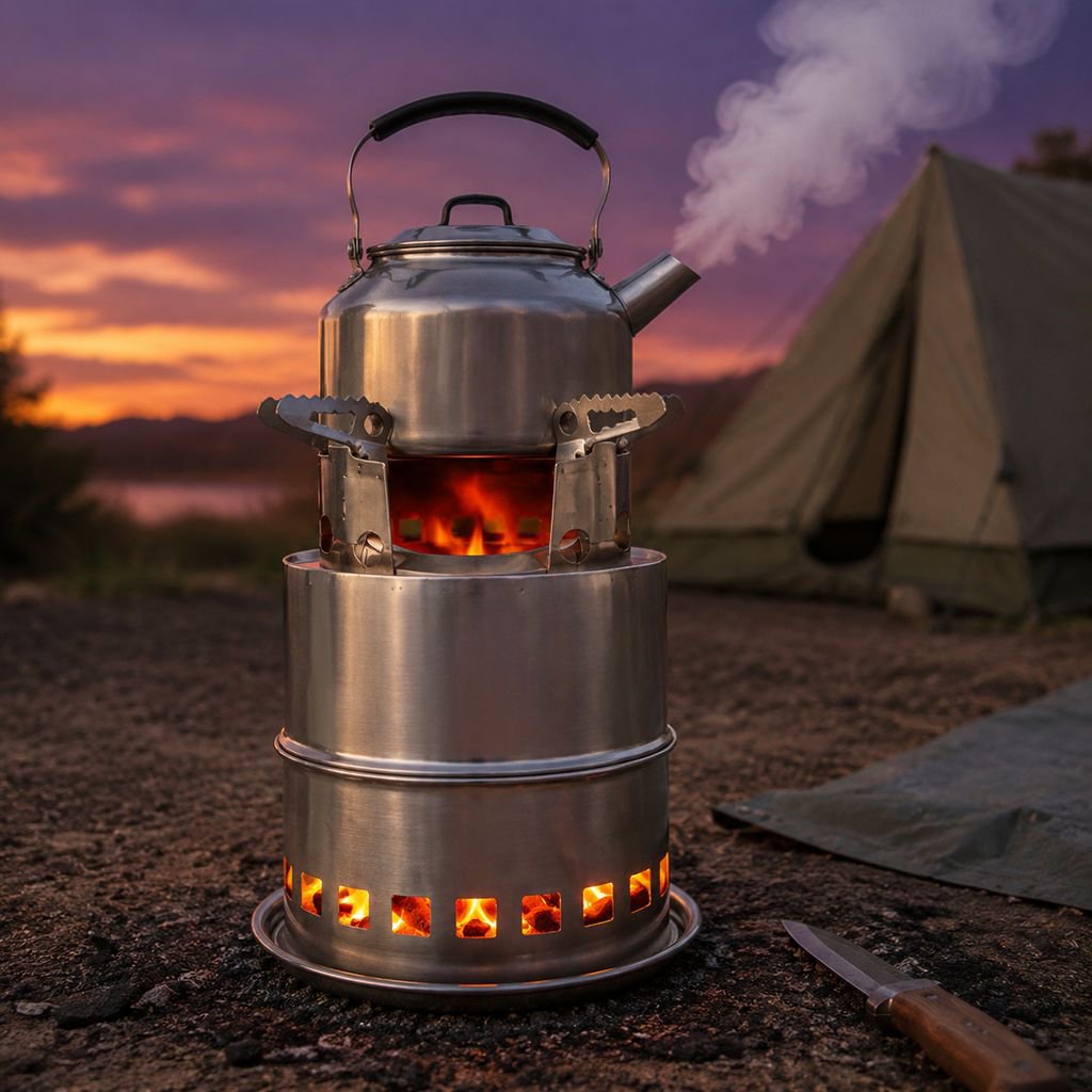 Portable wood stove heating picnic cookout outdoor stove heating stove camping stainless steel stove