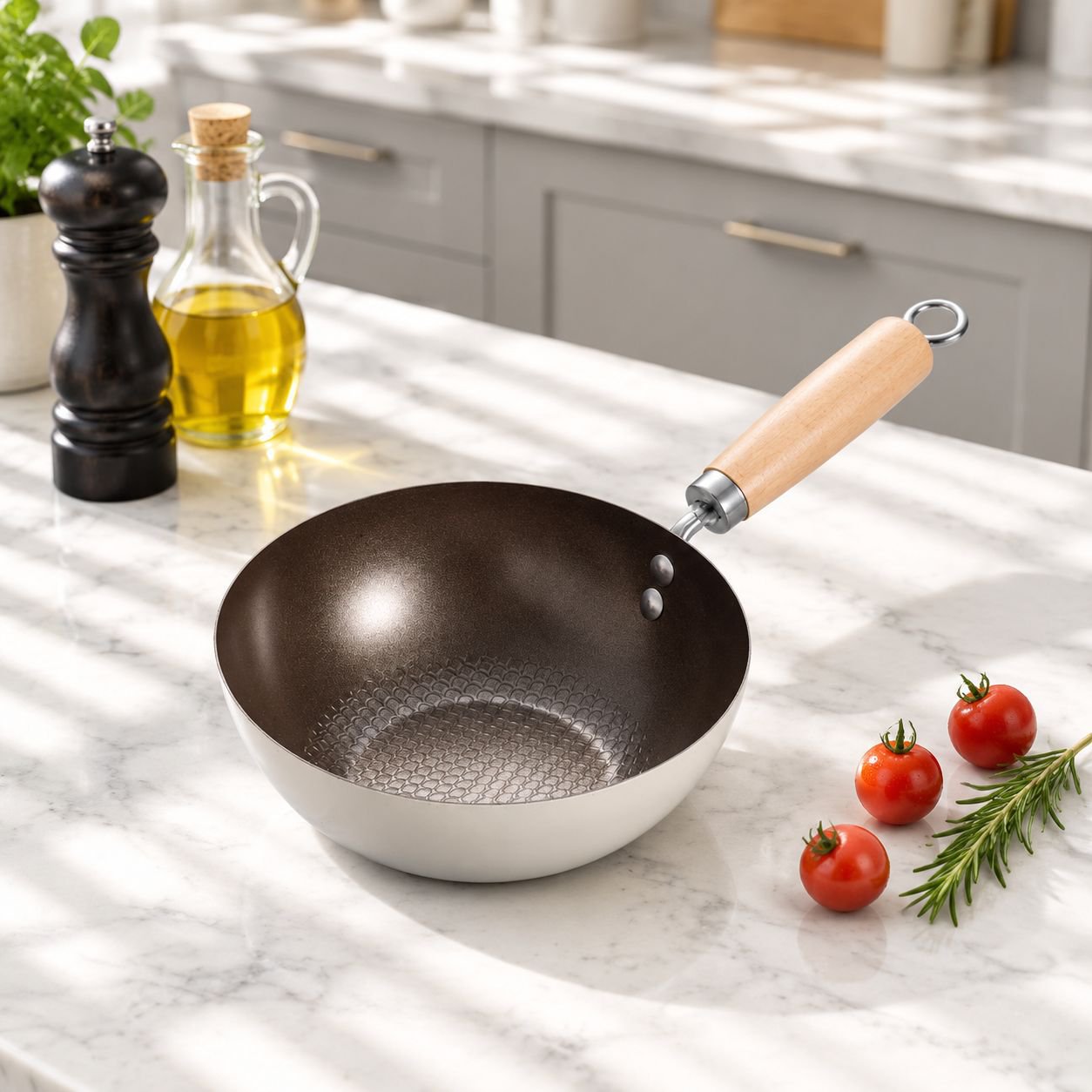 Ceramic NonStick Pan Mini Frying Pan NonStick Pan NonCoating WearResistant Durable Household