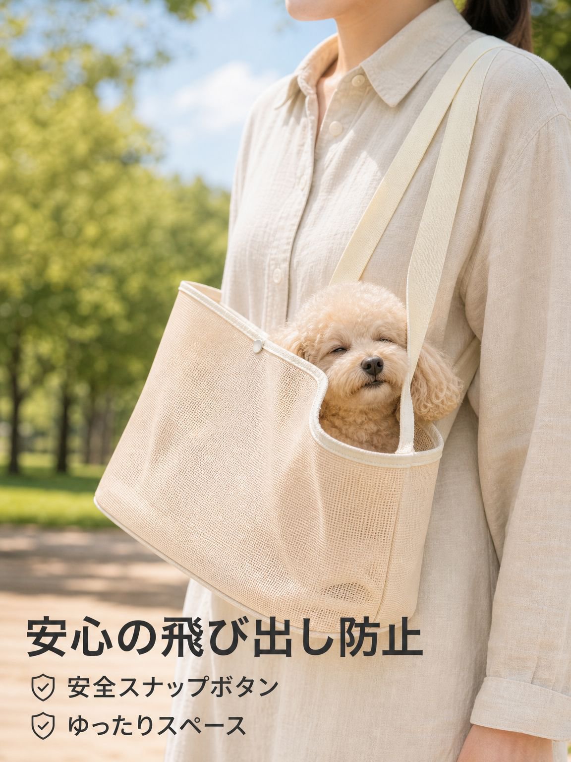 通気性の良いペット用犬リュック