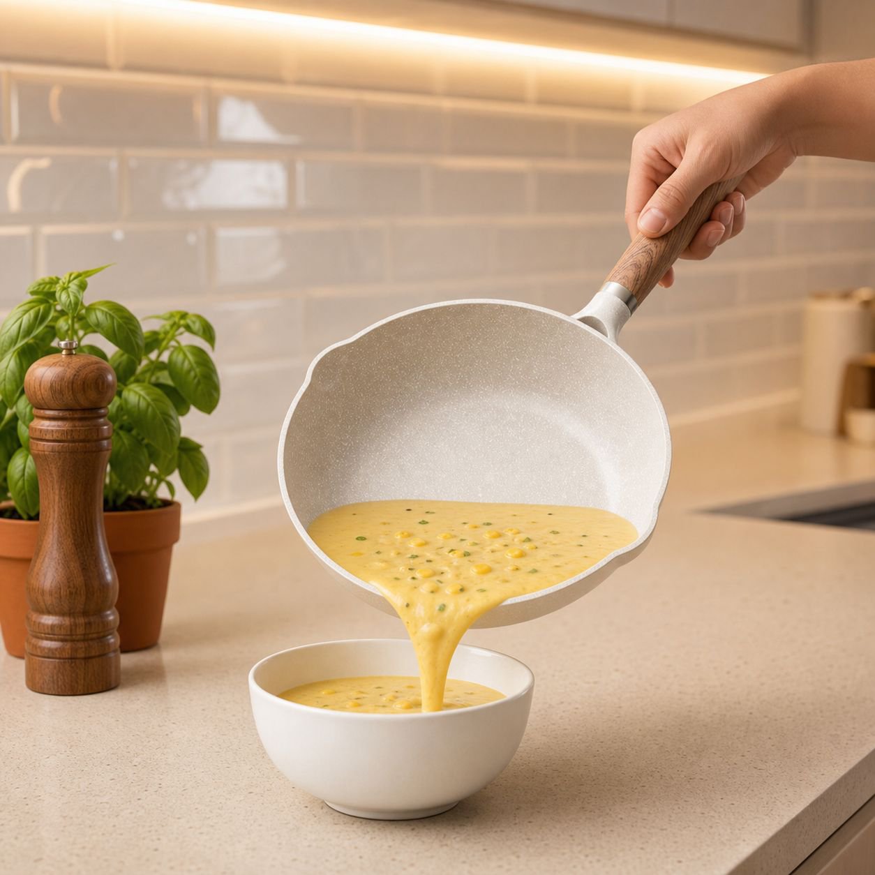 Granite Coated Oil-Free Non-Stick Frying Pan