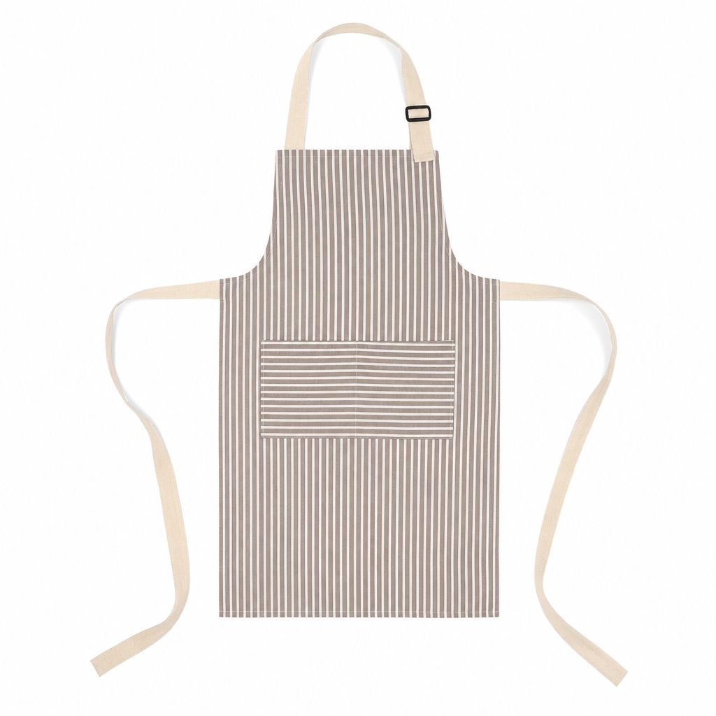 Adjustable Cotton and Linen Stripe Housework Apron Skirt Fashion Dirt-resistant