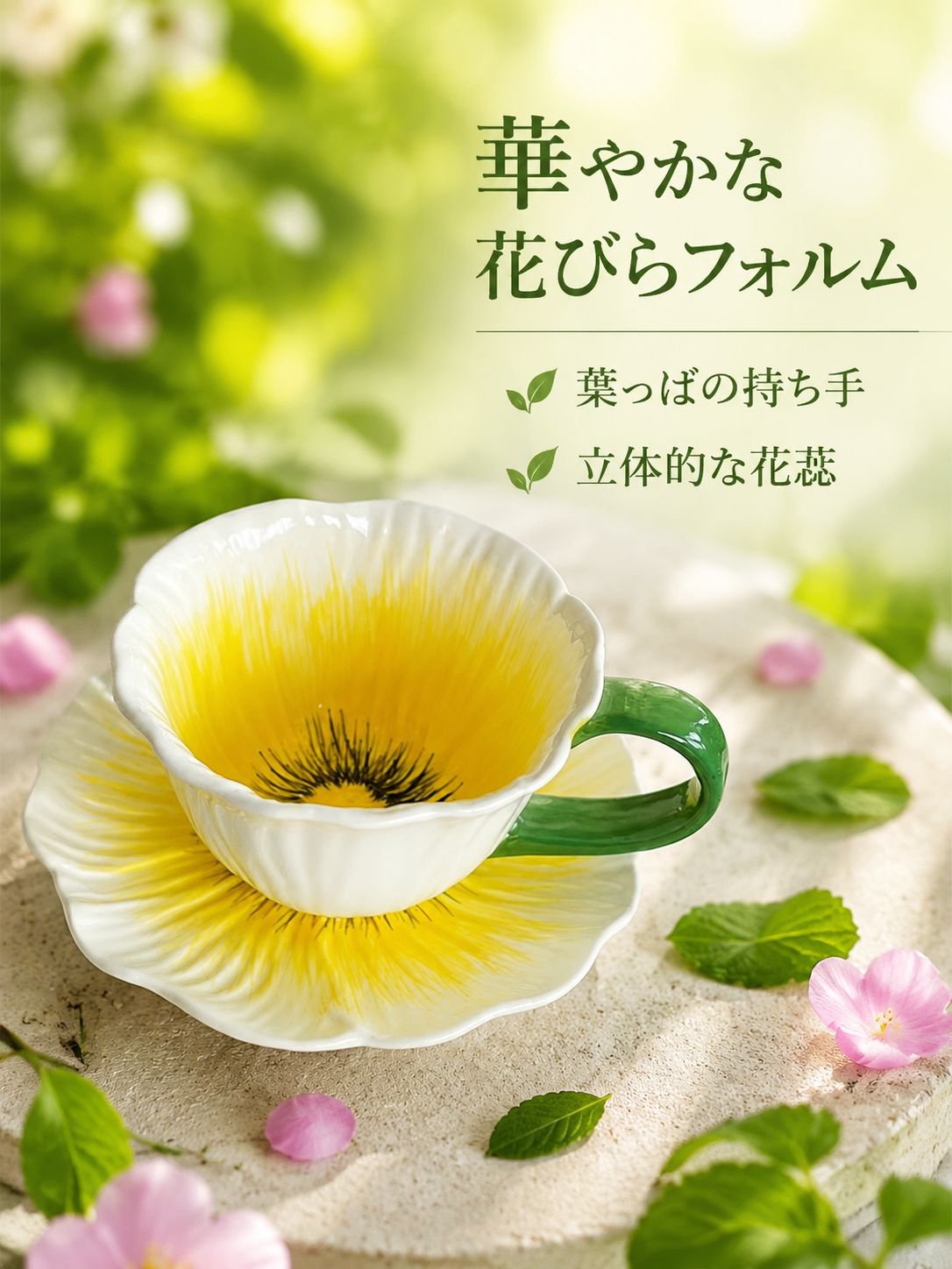 陶器のコーヒーカップ