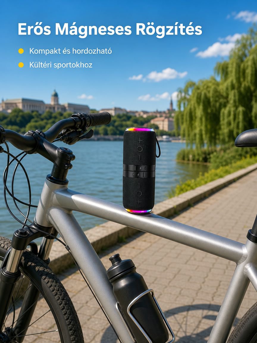 Mágneses hordozható Bluetooth hangszóró