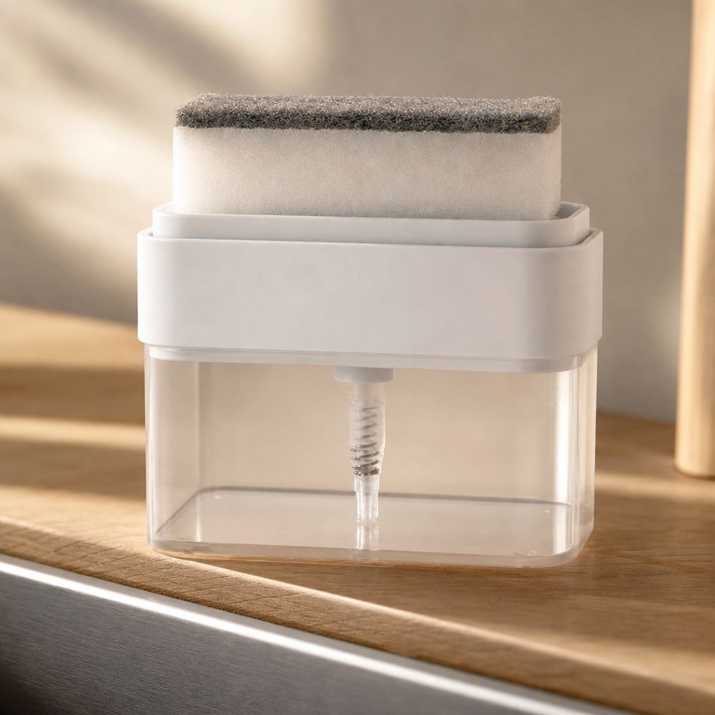 Modern soap box with built-in draining tray