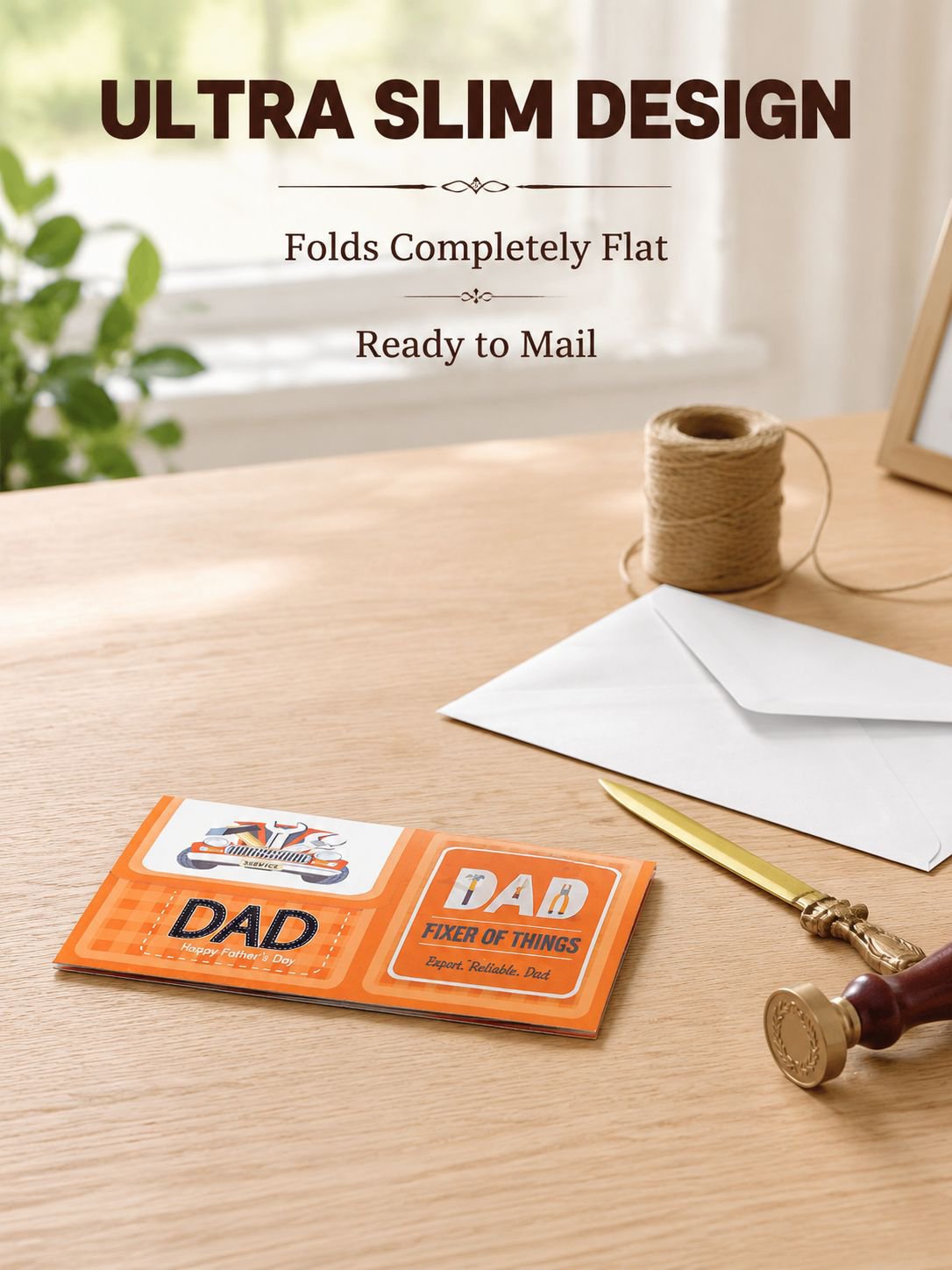 Father's Day BEST DAD Pop-up Box Card Foldable Gift
