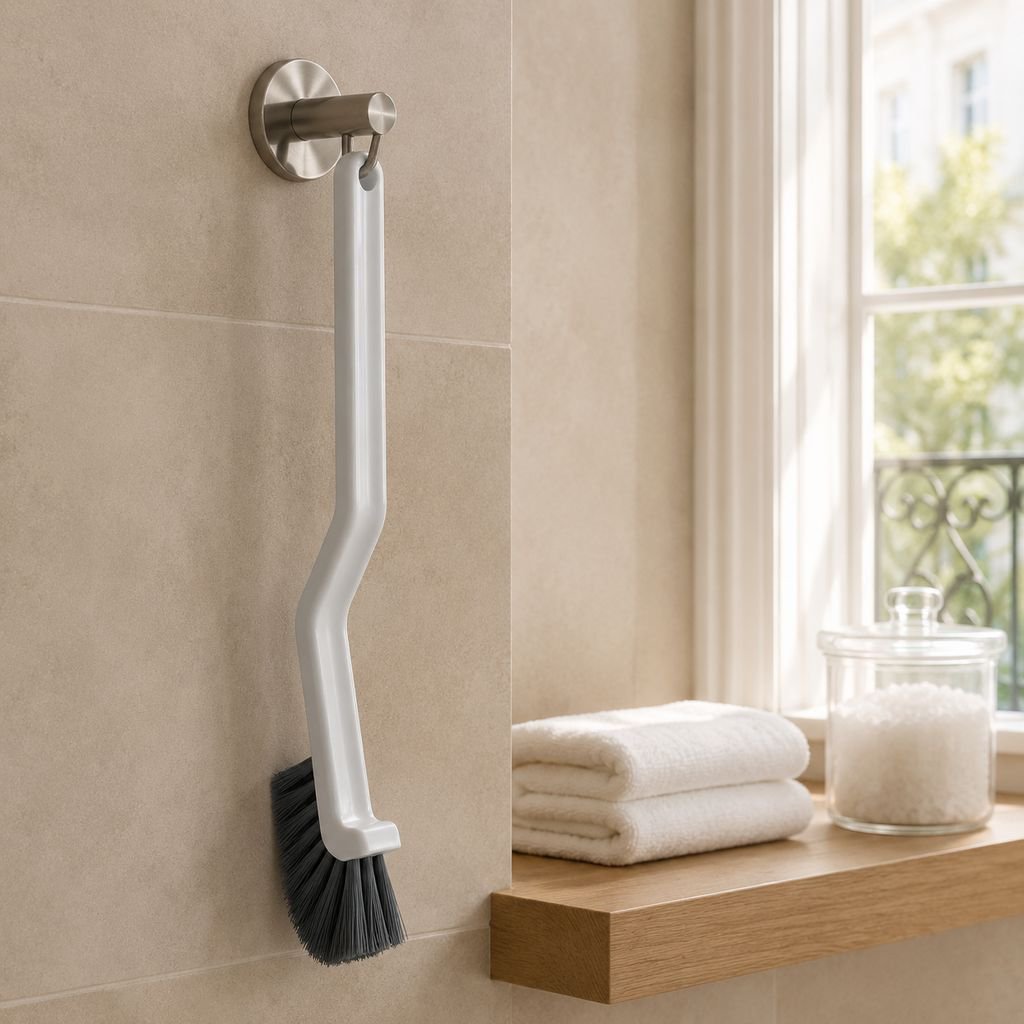 Brosse à poils durs pour carrelage de salle de bain et cuisine, nettoyage en profondeur