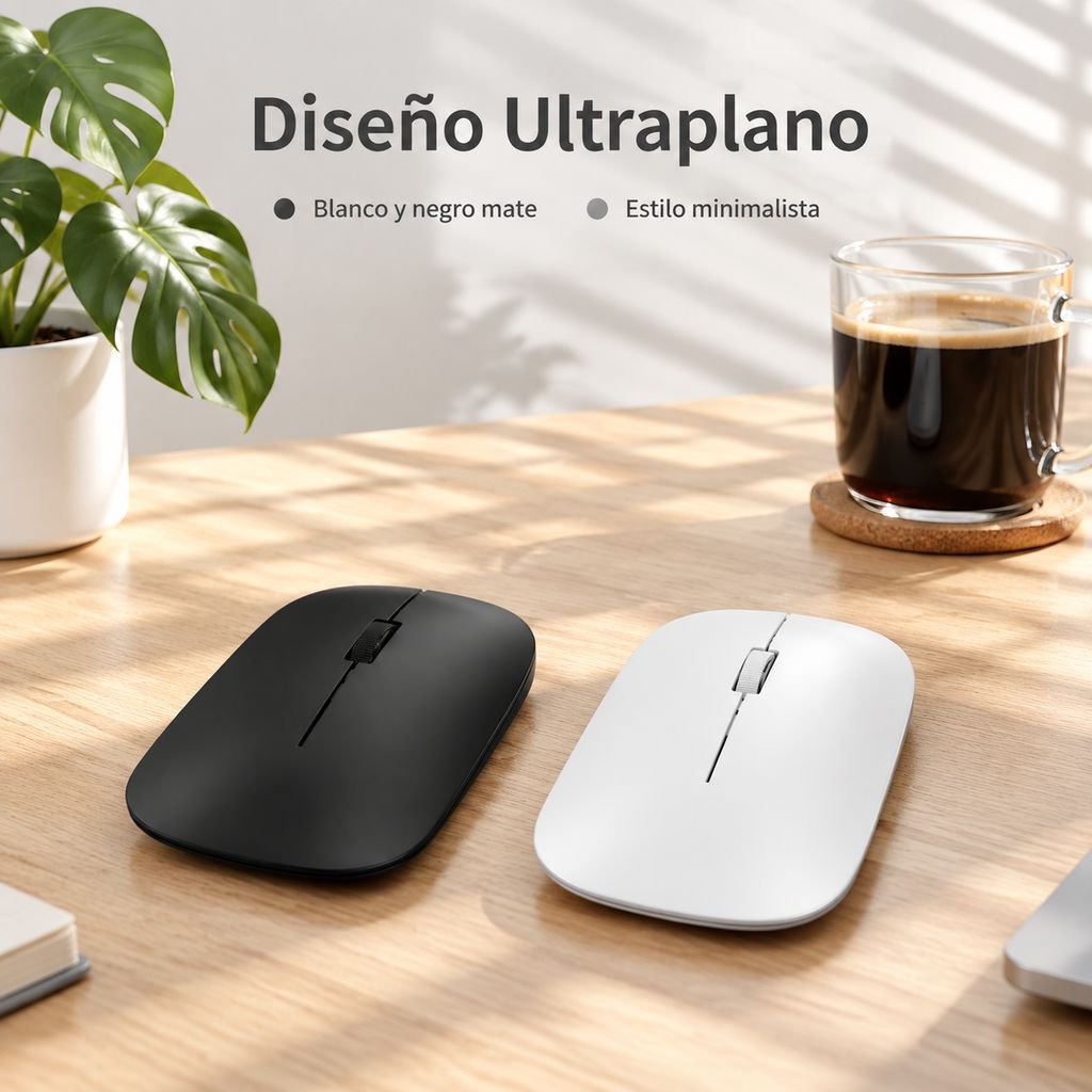 Ratón Bluetooth ergonómico y silencioso