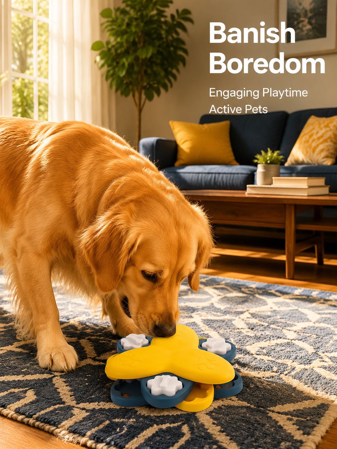 Pet Educational Slow-Feeding Bowl