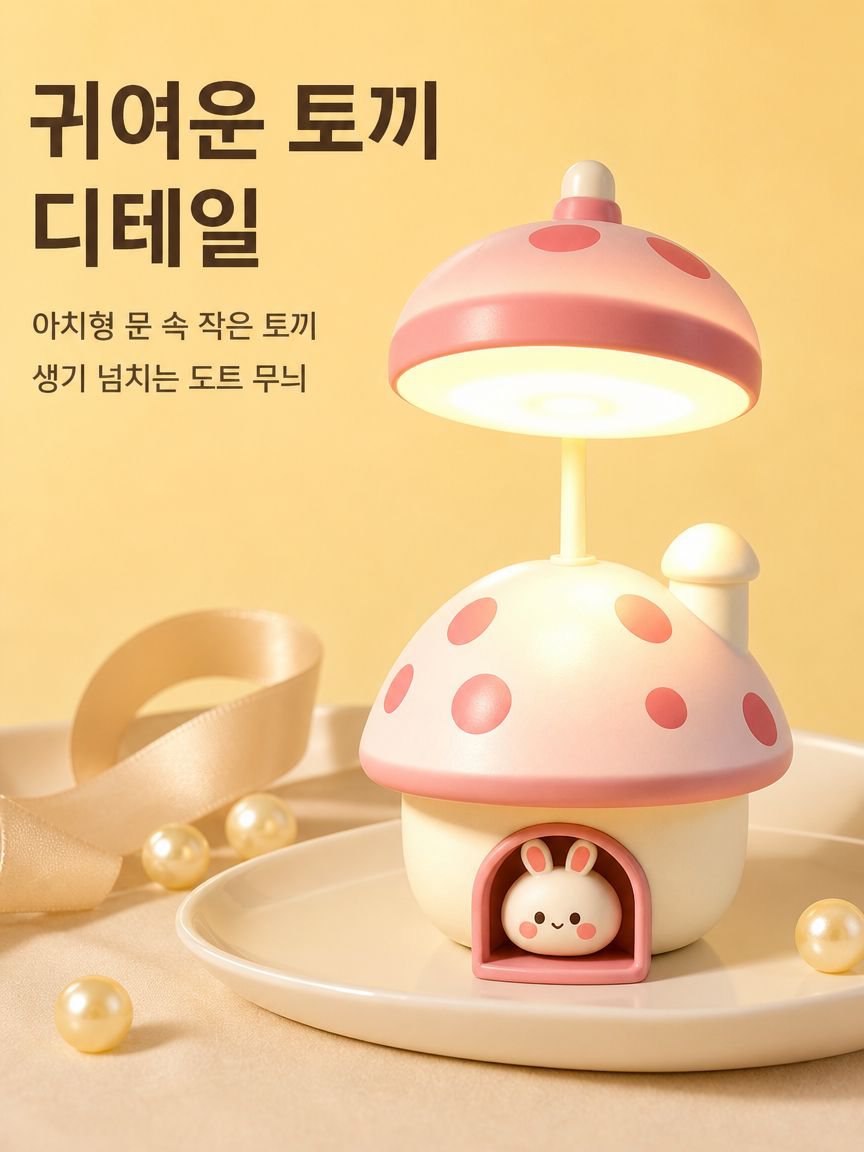 버섯집 토끼 미니 스탠드 전체 모습