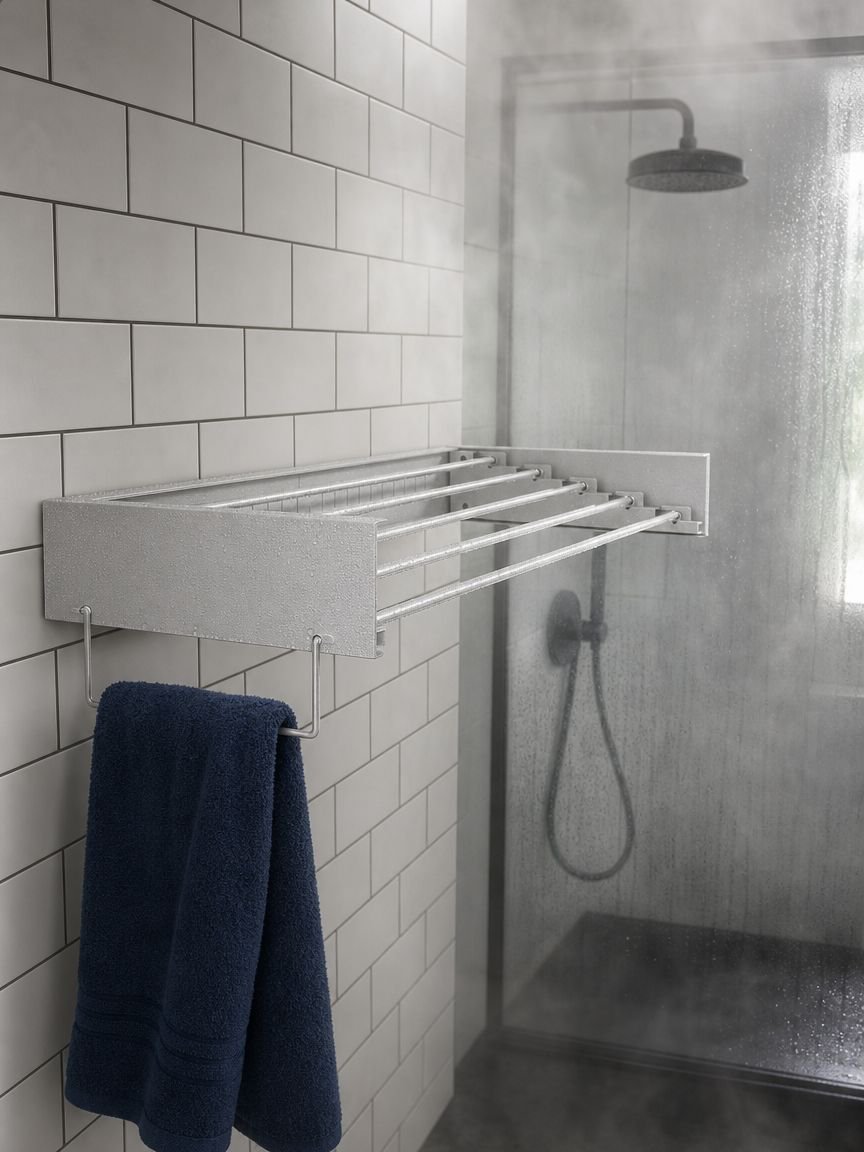 Invisible folding rack organizing clothes efficiently