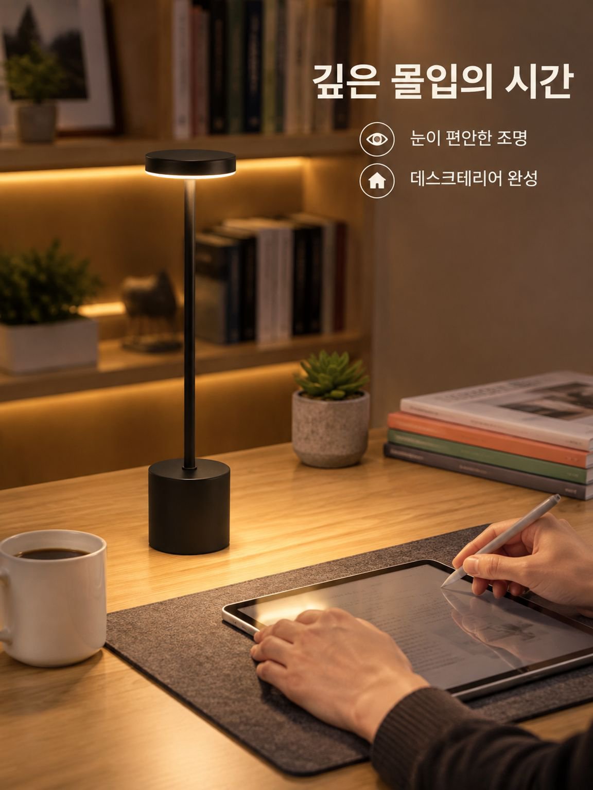 충전 가능한 발광 다이오드 무선 스탠드 무급 조광