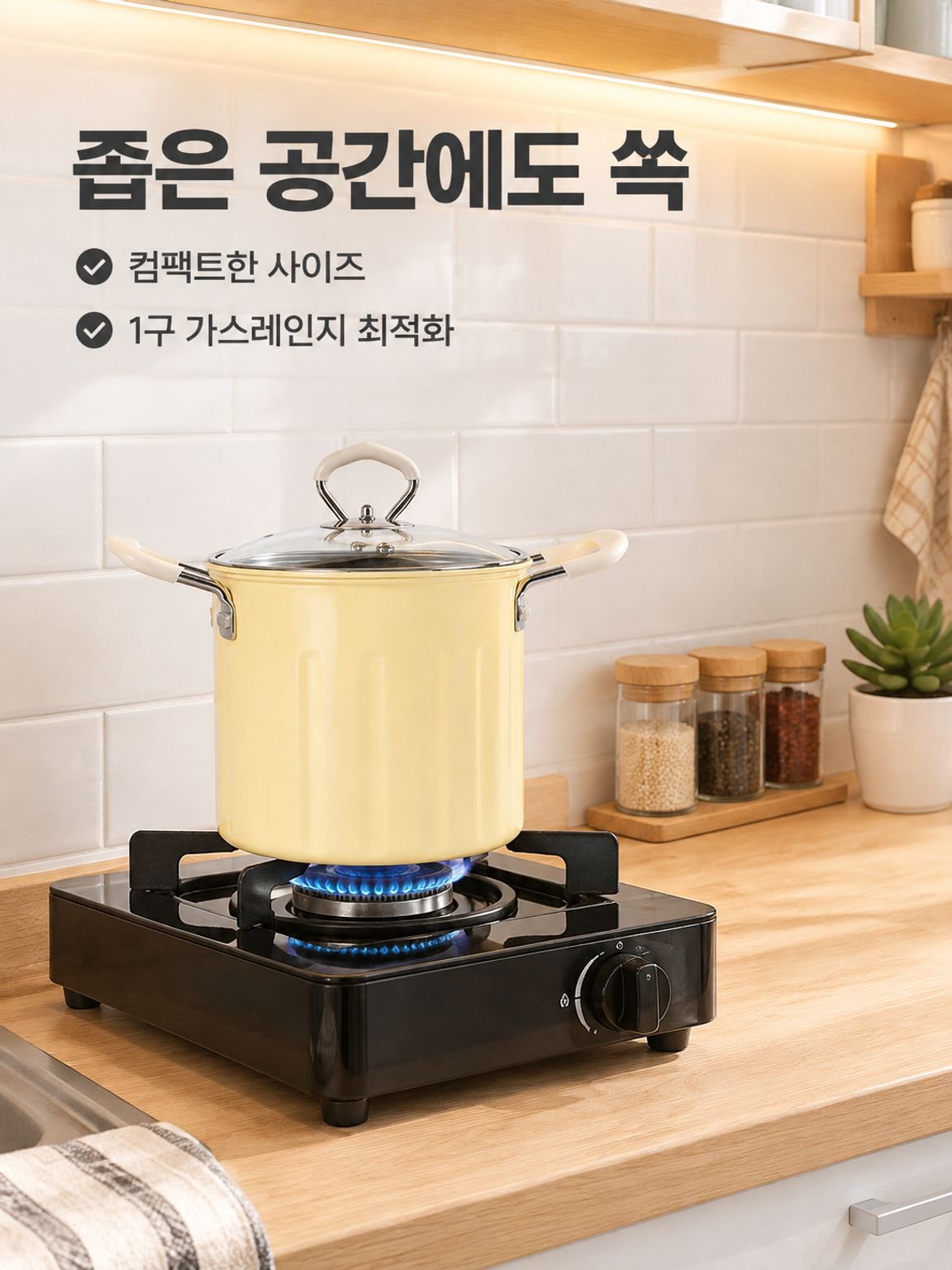 다기능 콤팩트 면 조리기 겸 튀김기