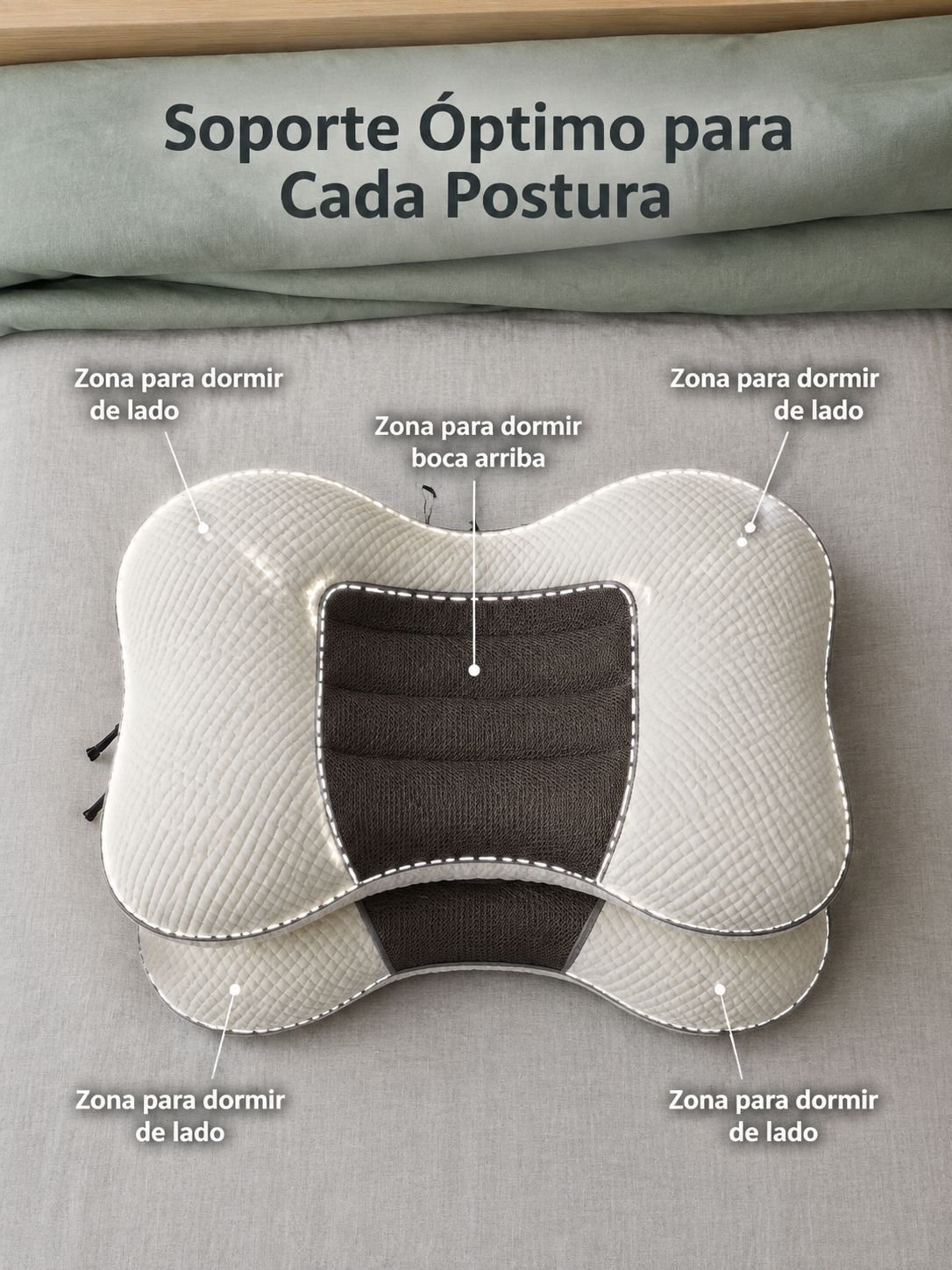 Almohada de soporte para el cuello