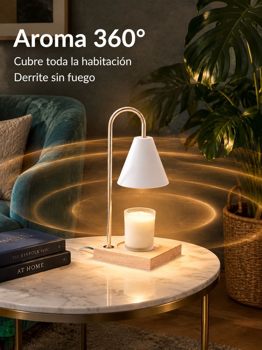 Lámpara de vela aromática