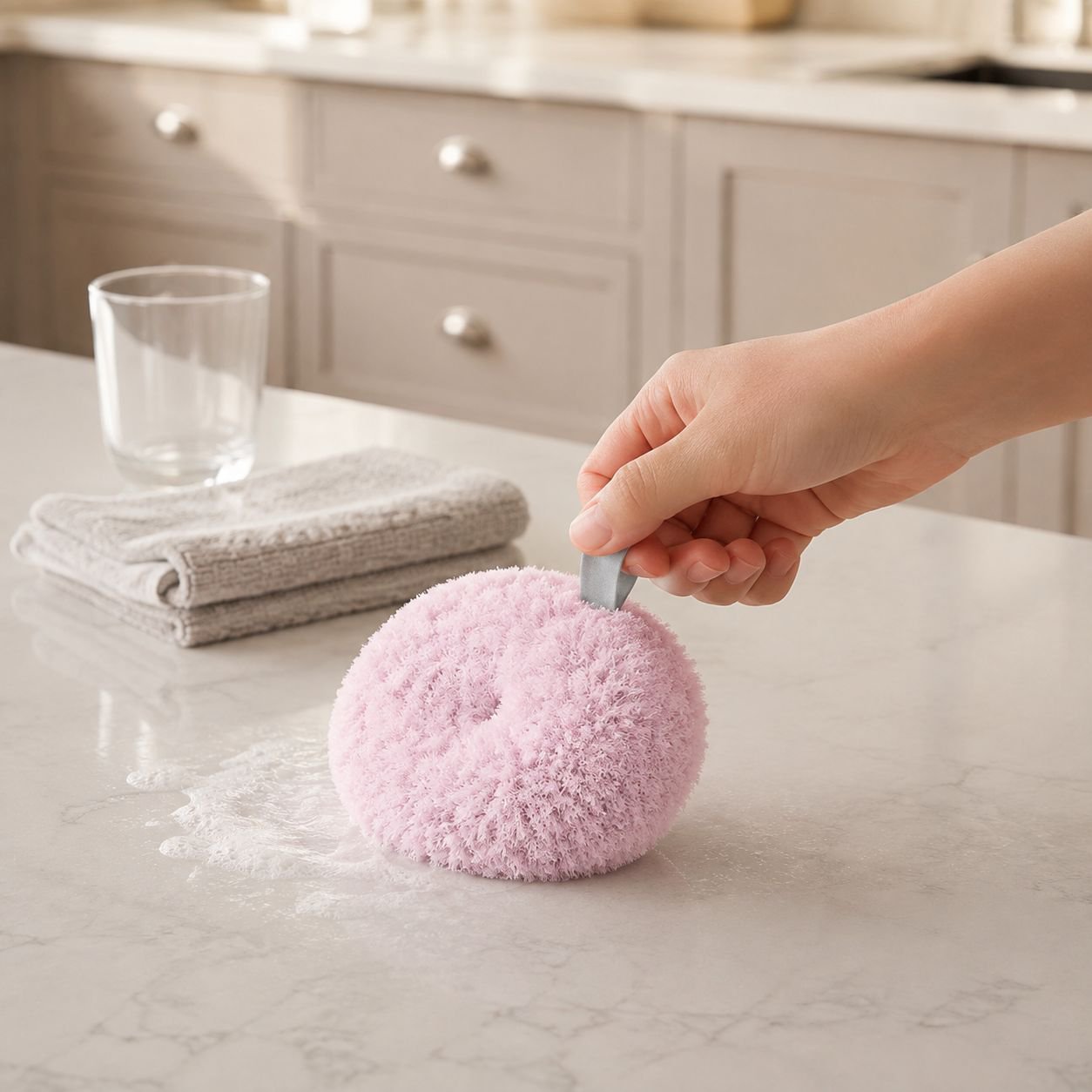 Multipurpose Antibacterial Brush for Kitchen Sink and Countertops