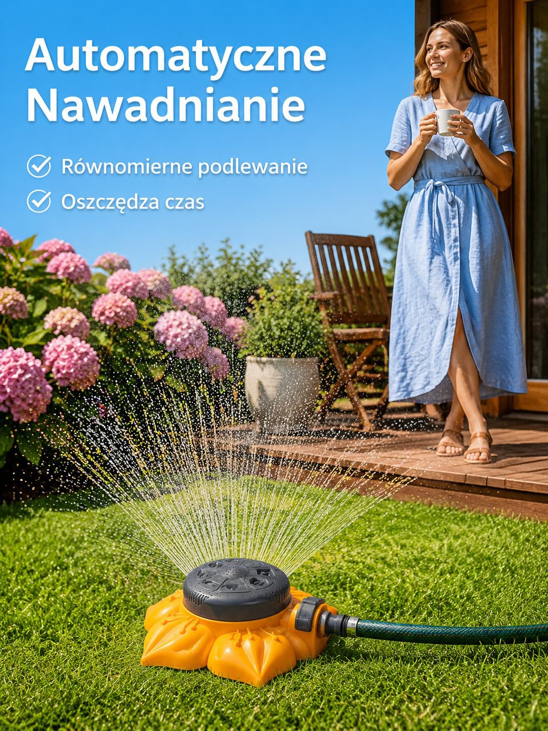 Specjalny ośmiofunkcyjny zraszacz automatycznego systemu nawadniania