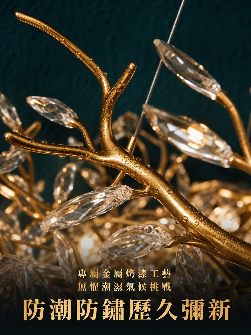 法式客廳水晶吊燈