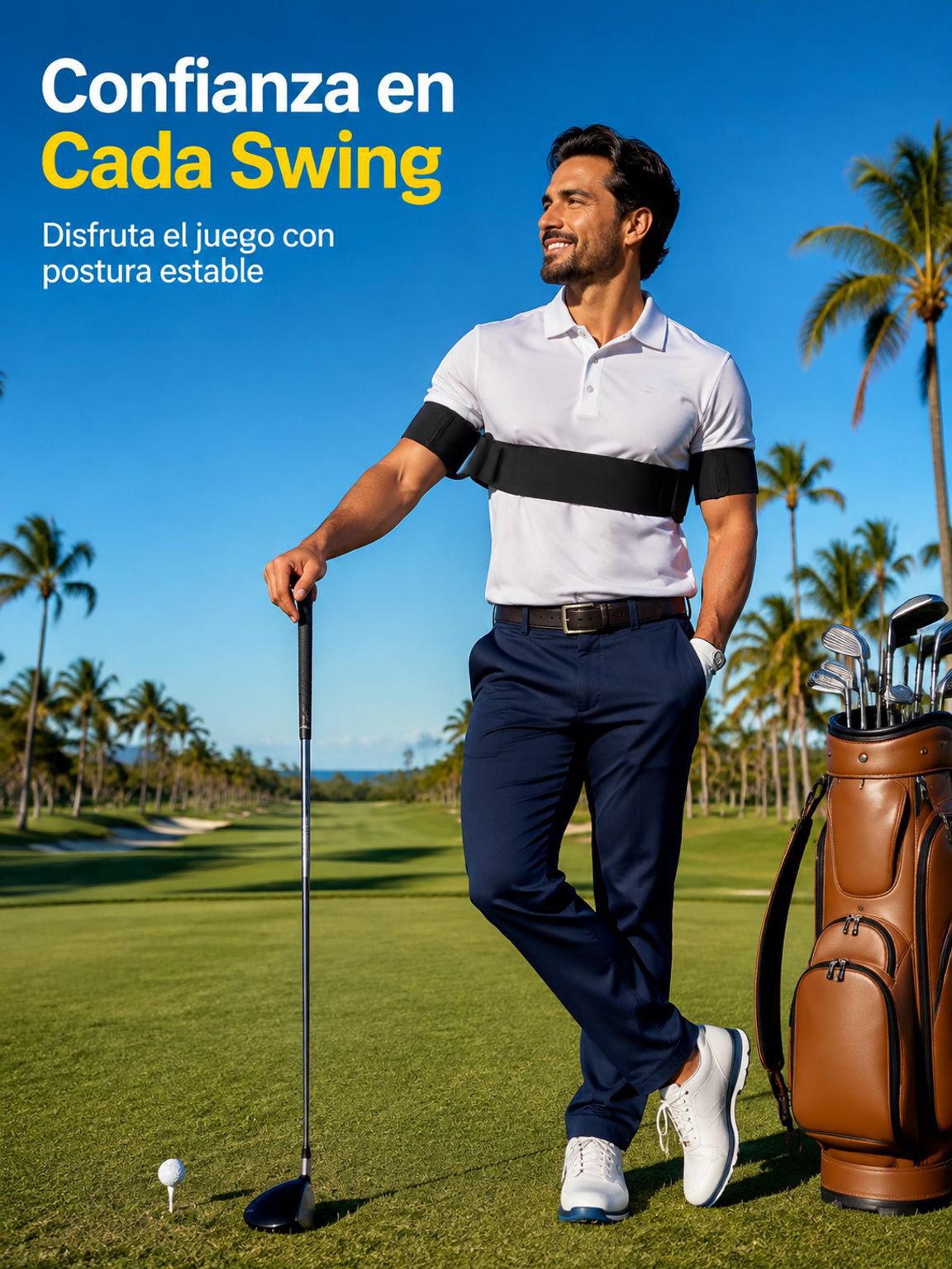 Corrector de postura para el swing de golf