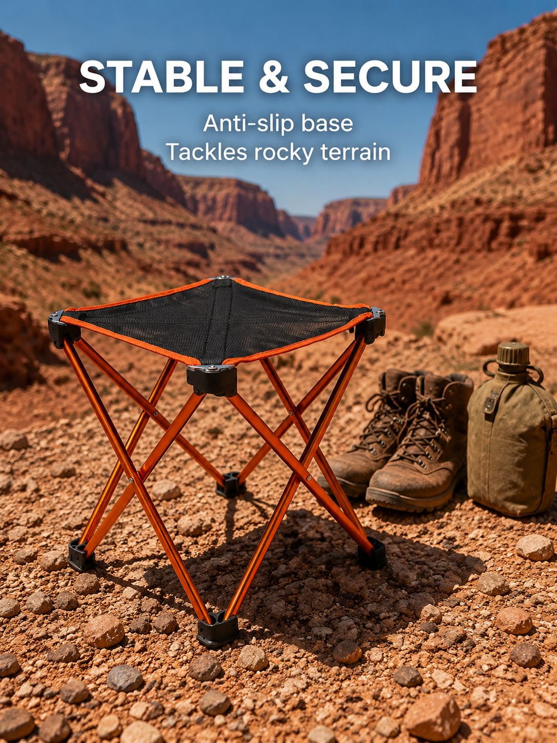 Mini outdoor folding stool