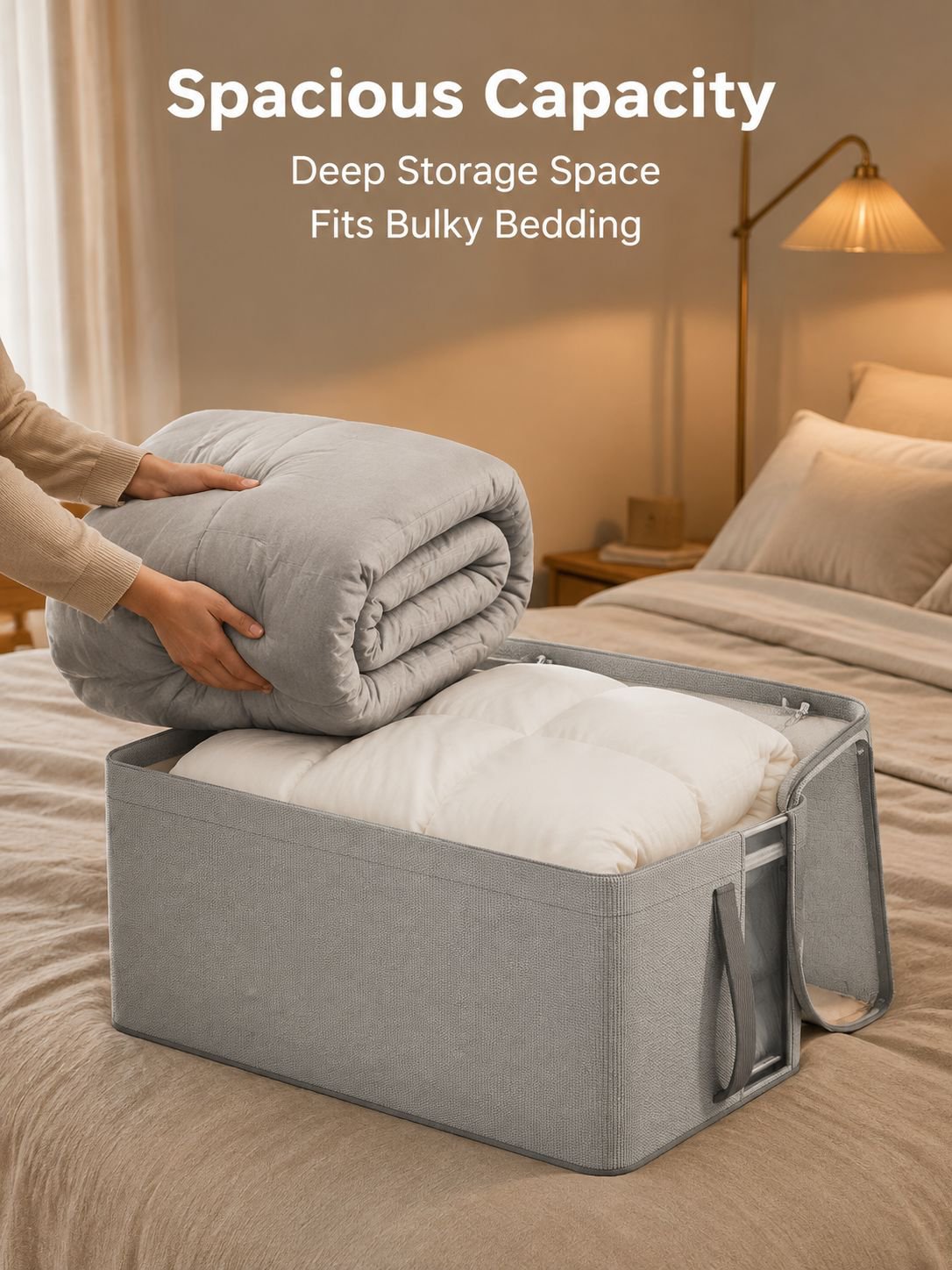 Oxford cloth mesh steel frame visible storage box