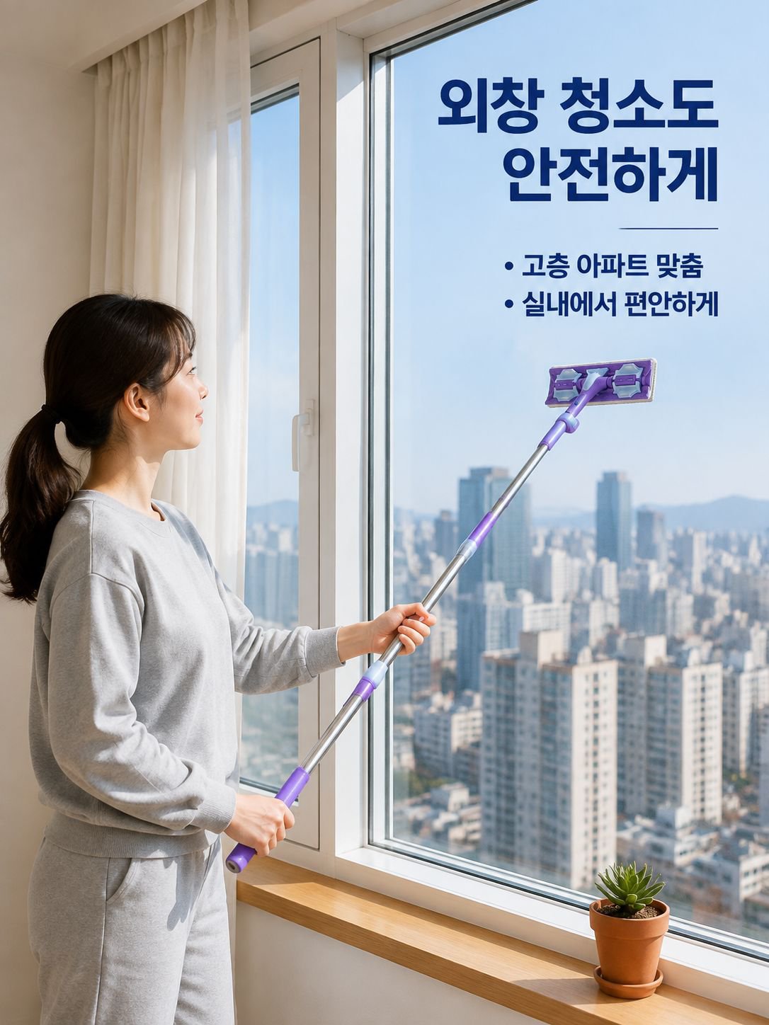 가정용 양면 유리 창문 청소기