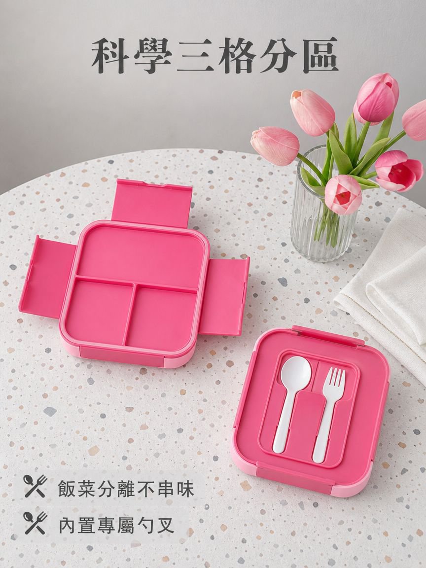 便攜式密封飯盒通勤微波爐可用