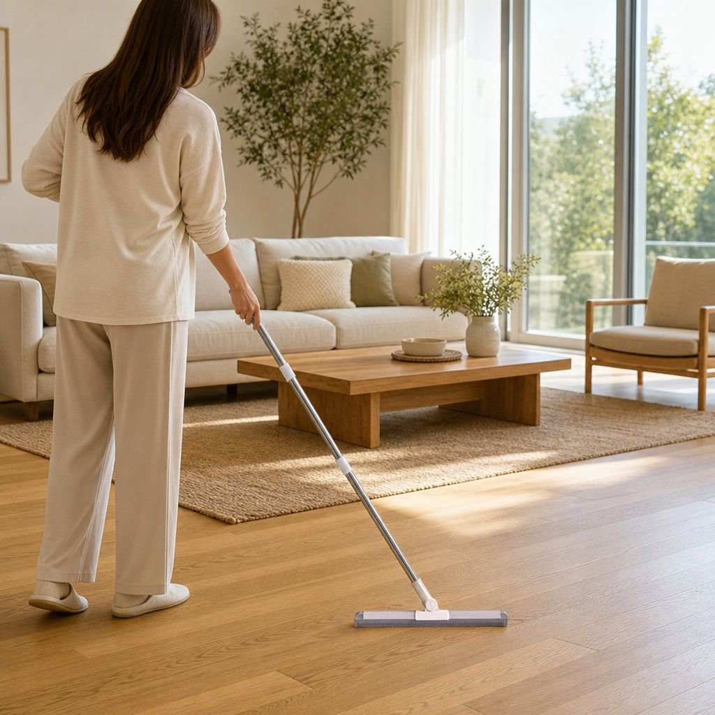 Multifunctional Silicone Broom 4-in-1 for household cleaning