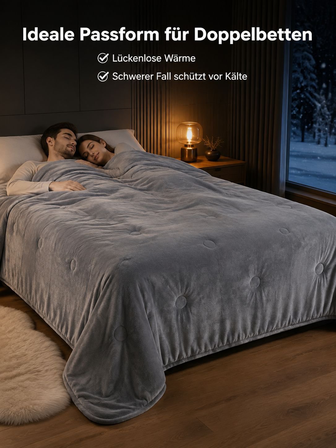 Verdickte Steppdecke aus Flanell