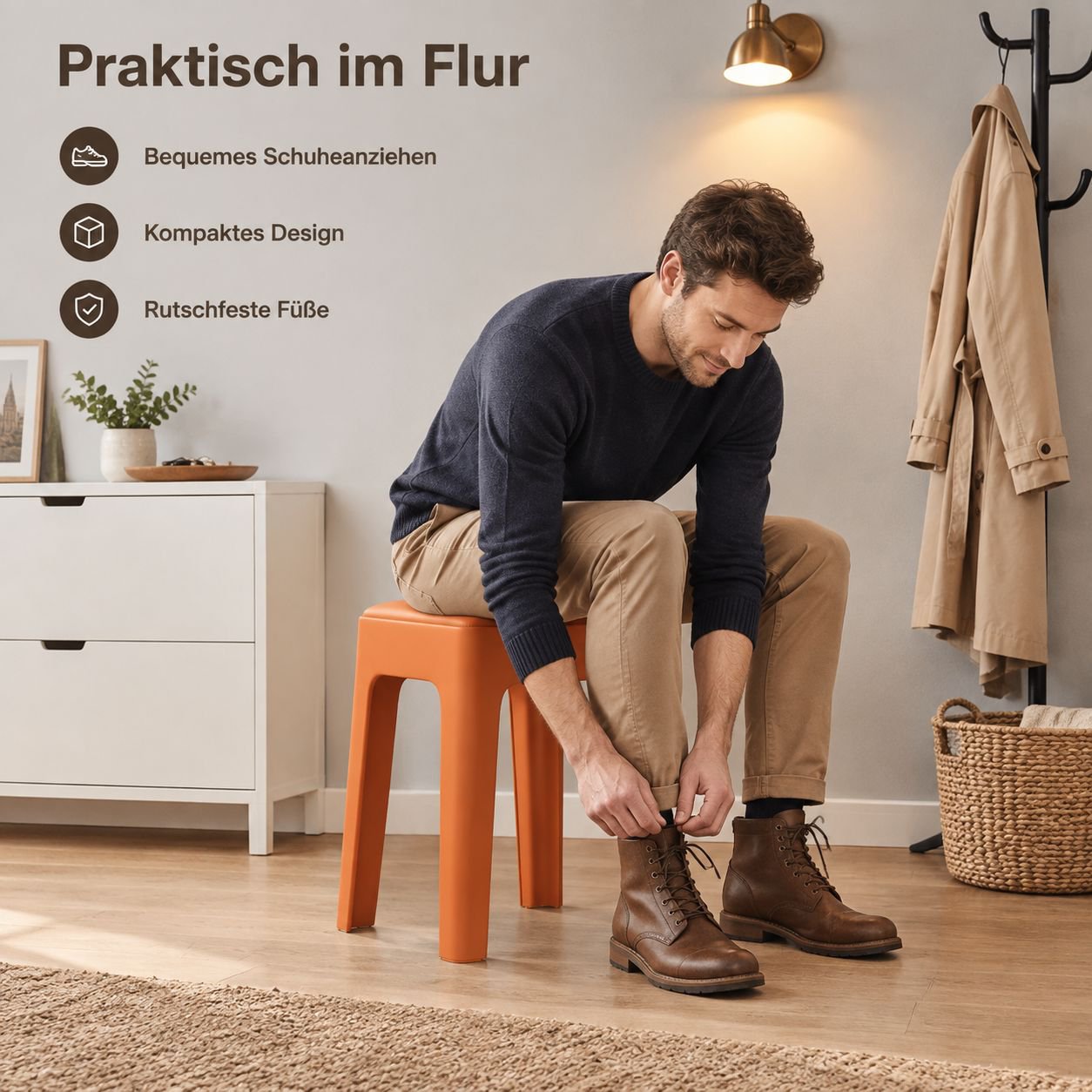 Bequemer, gepolsterter Multifunktionsstuhl für Wohnzimmer