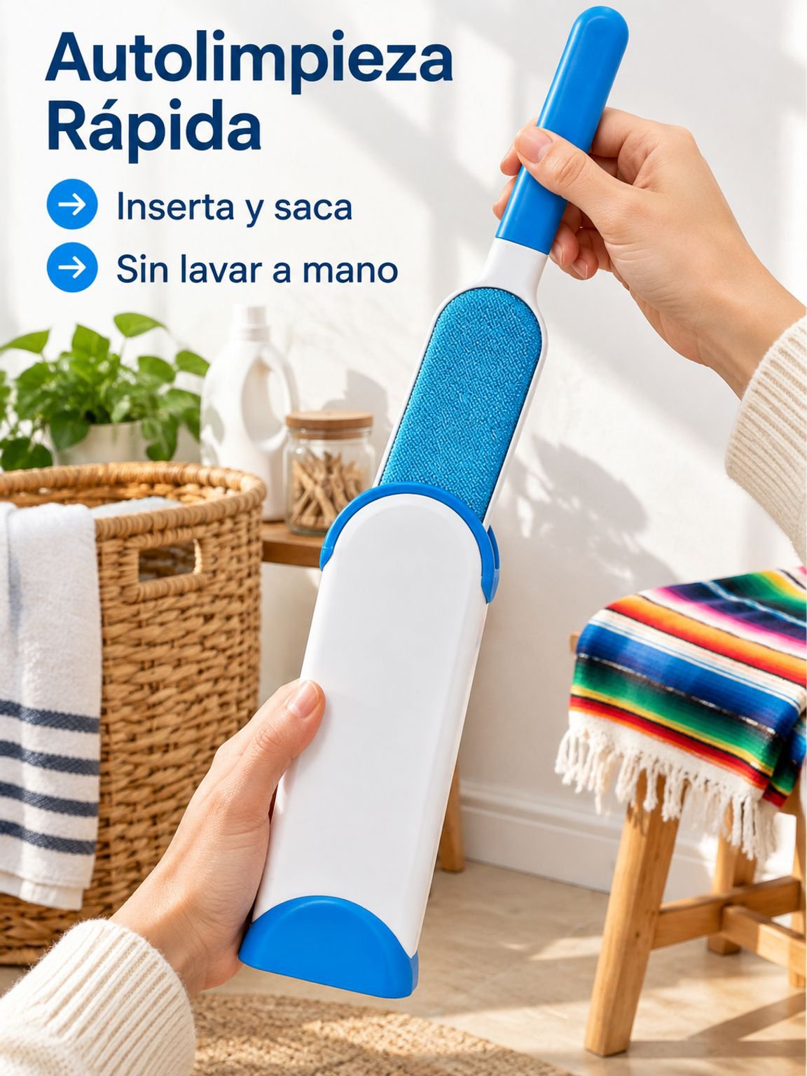 Cepillo electrostático para eliminar el polvo de la ropa