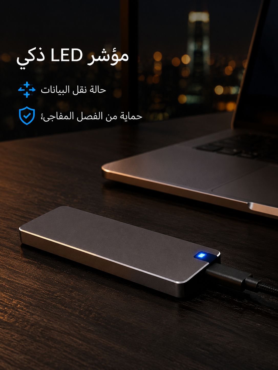 قرص صلب محمول عالي السرعة USB4.0 Gen3 بجودة مماثلة لمنتجات وادي السيليكون