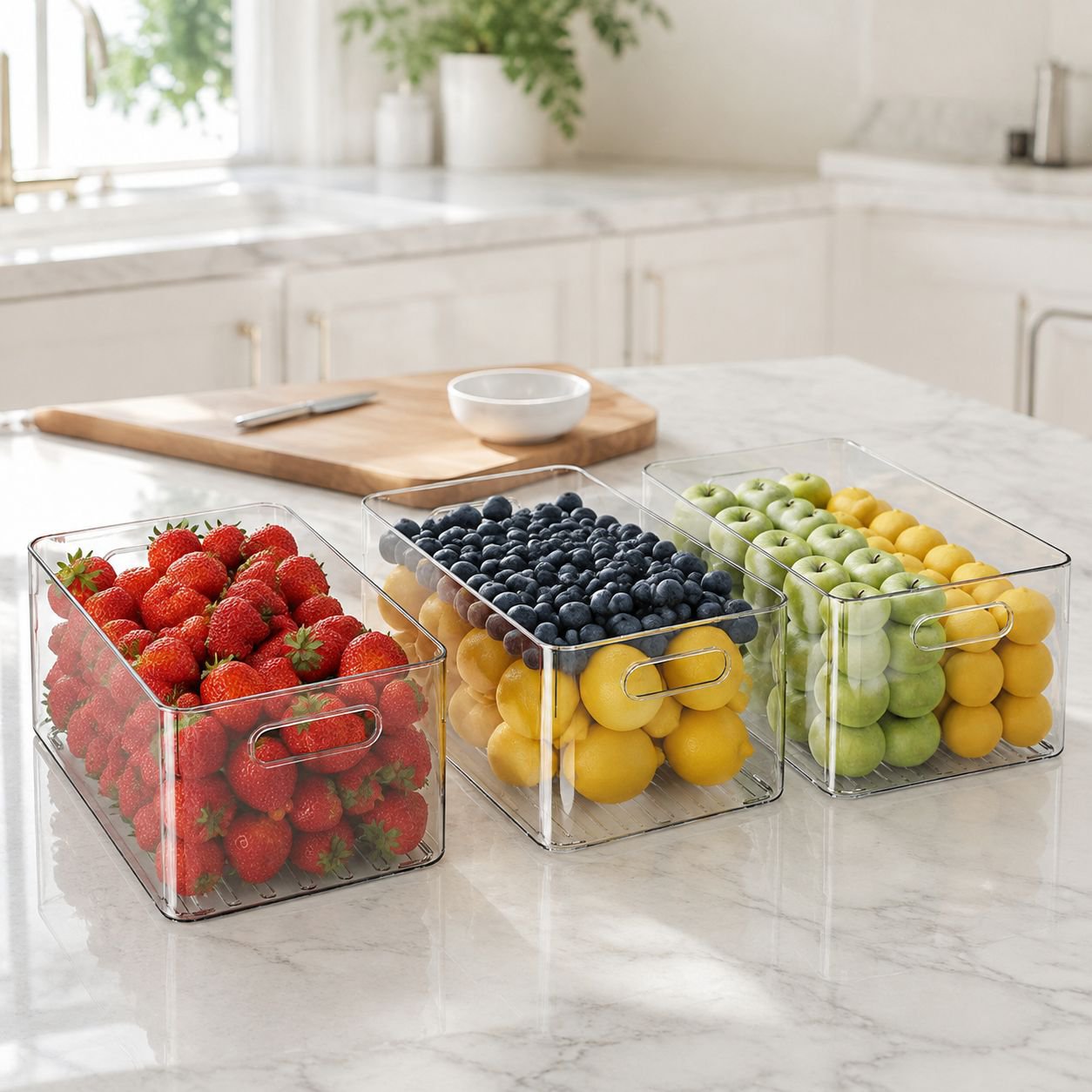 Refrigerator organizer, storage box, egg storage box, freezer-specific kitchen fruit and vegetable d