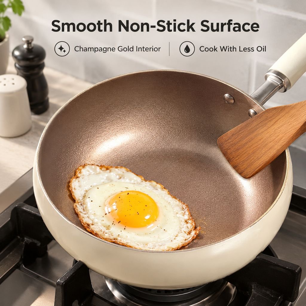 White Titanium Ceramic Thickened Stew Pot