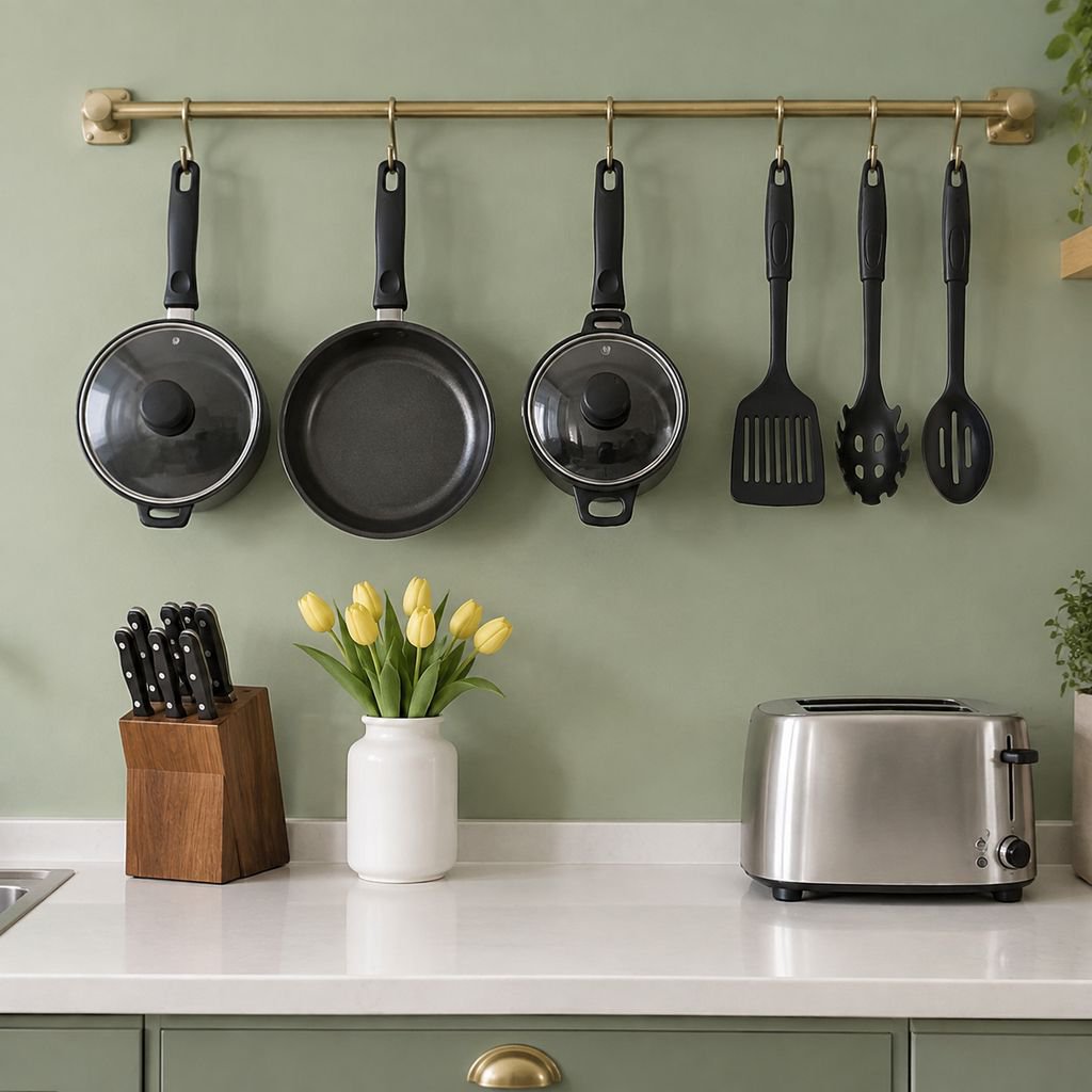 Hot selling 12-piece cookware set with spatula, non-stick soup pot, milk pot, frying pan, Maifan sto