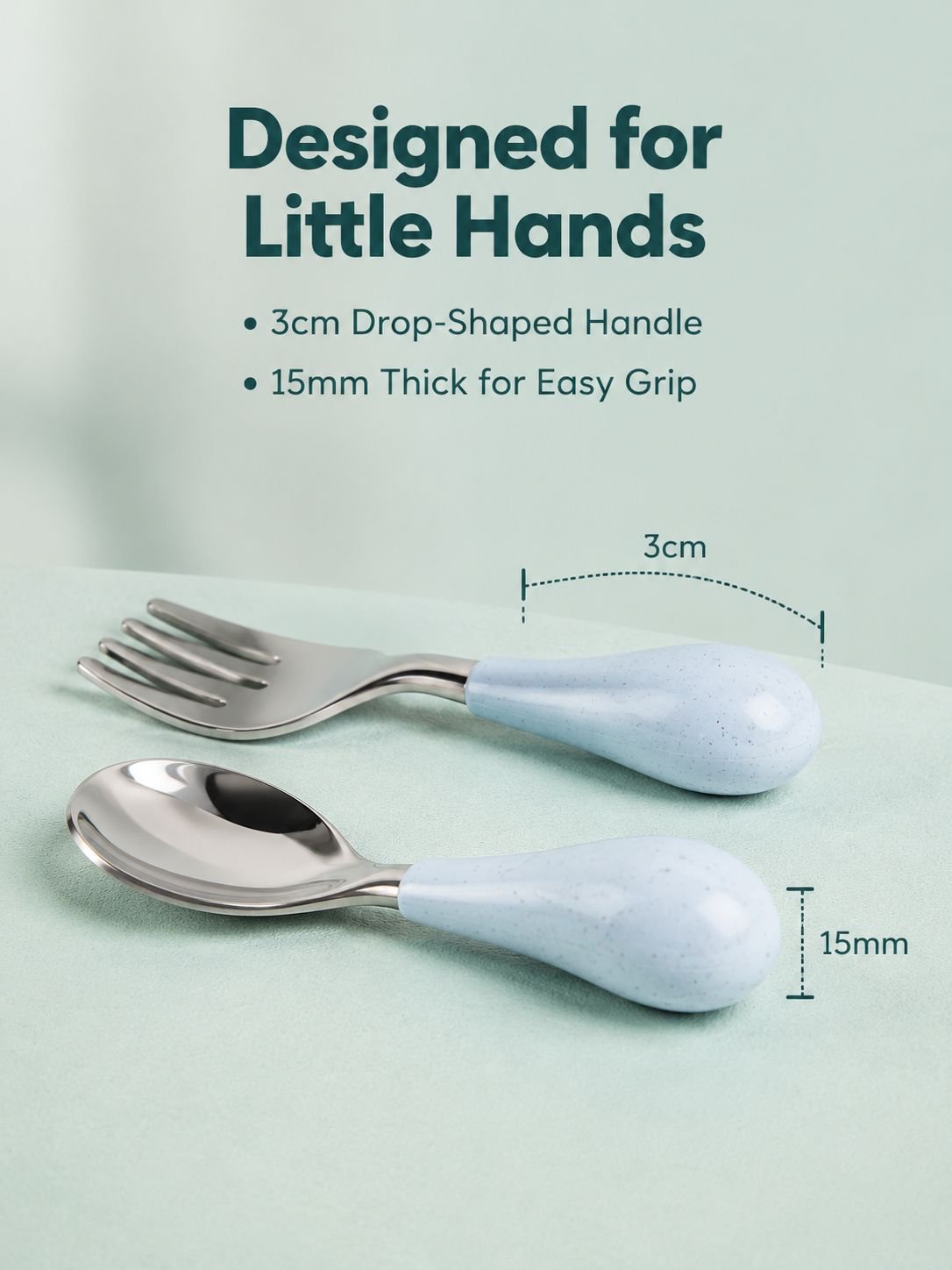 Short Handle Fork and Spoon Set