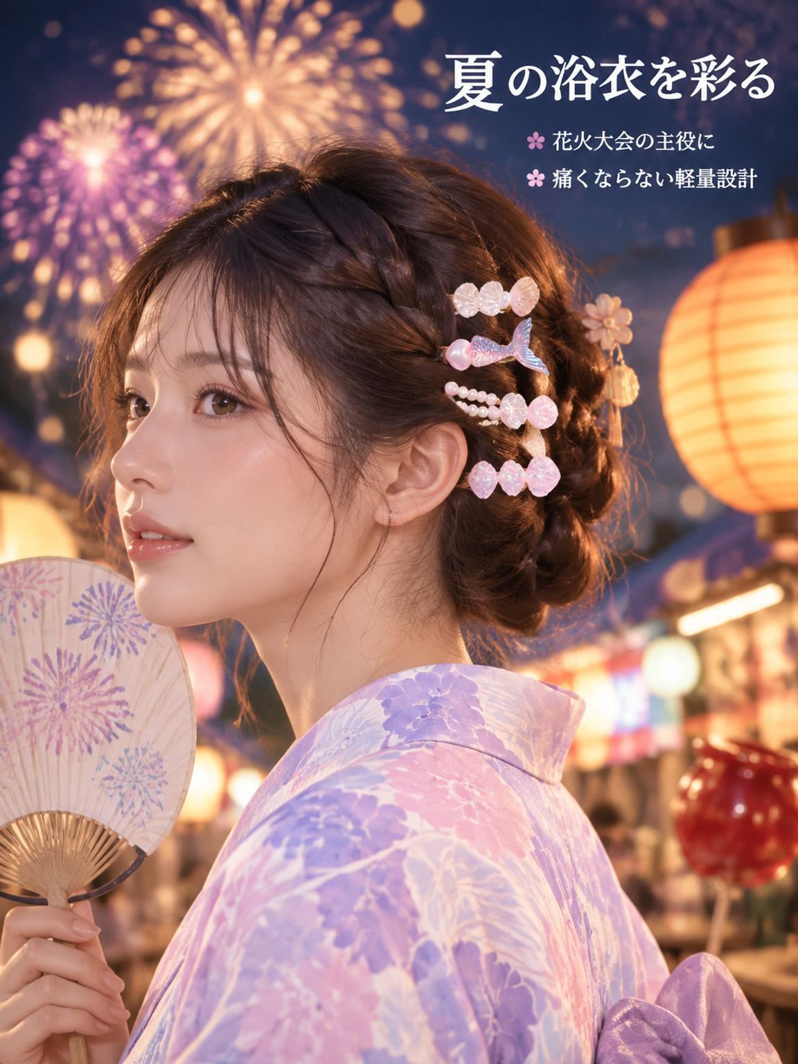 ダッカールクリップ・おしゃれヘアアクセサリー