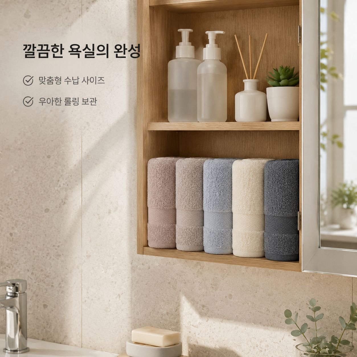 순면 항균 가정용 타월