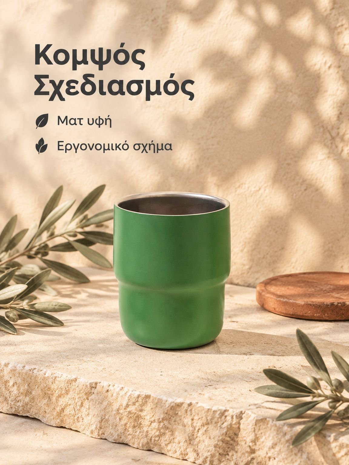Κούπα καφέ με καπάκι για φορητό κάμπινγκ