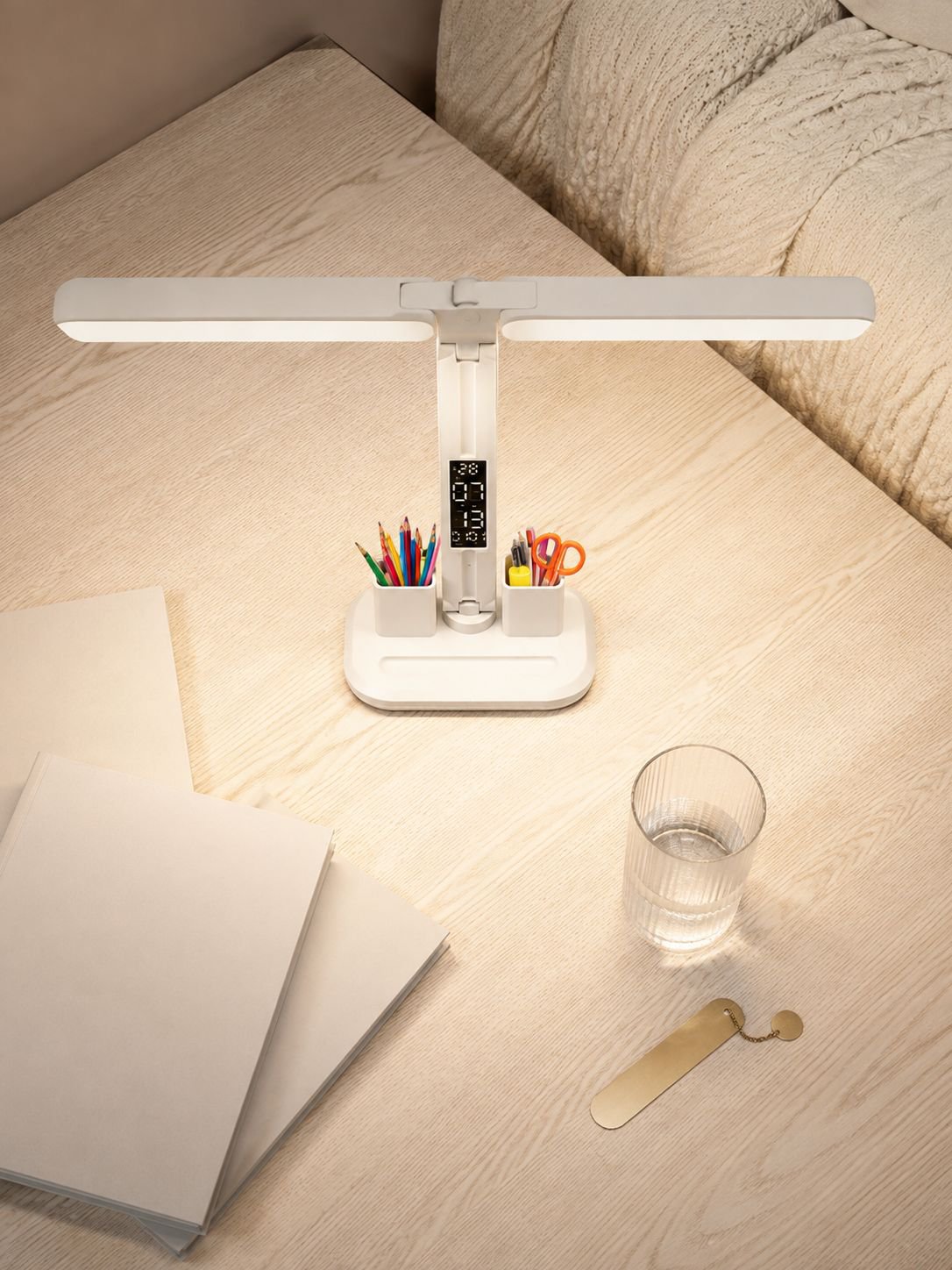 Petite lampe de chevet rechargeable et pliable