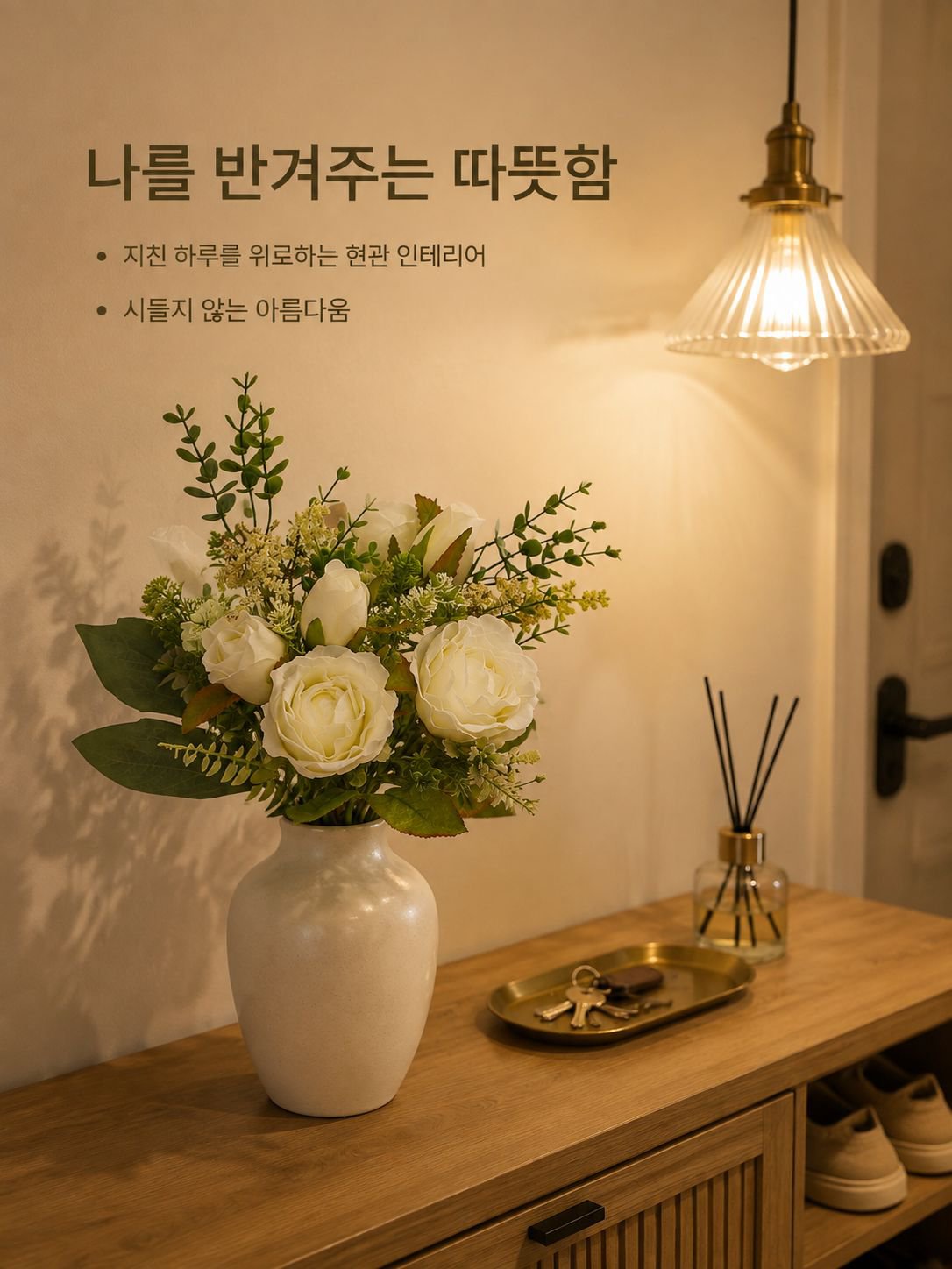 인조 장미 꽃다발