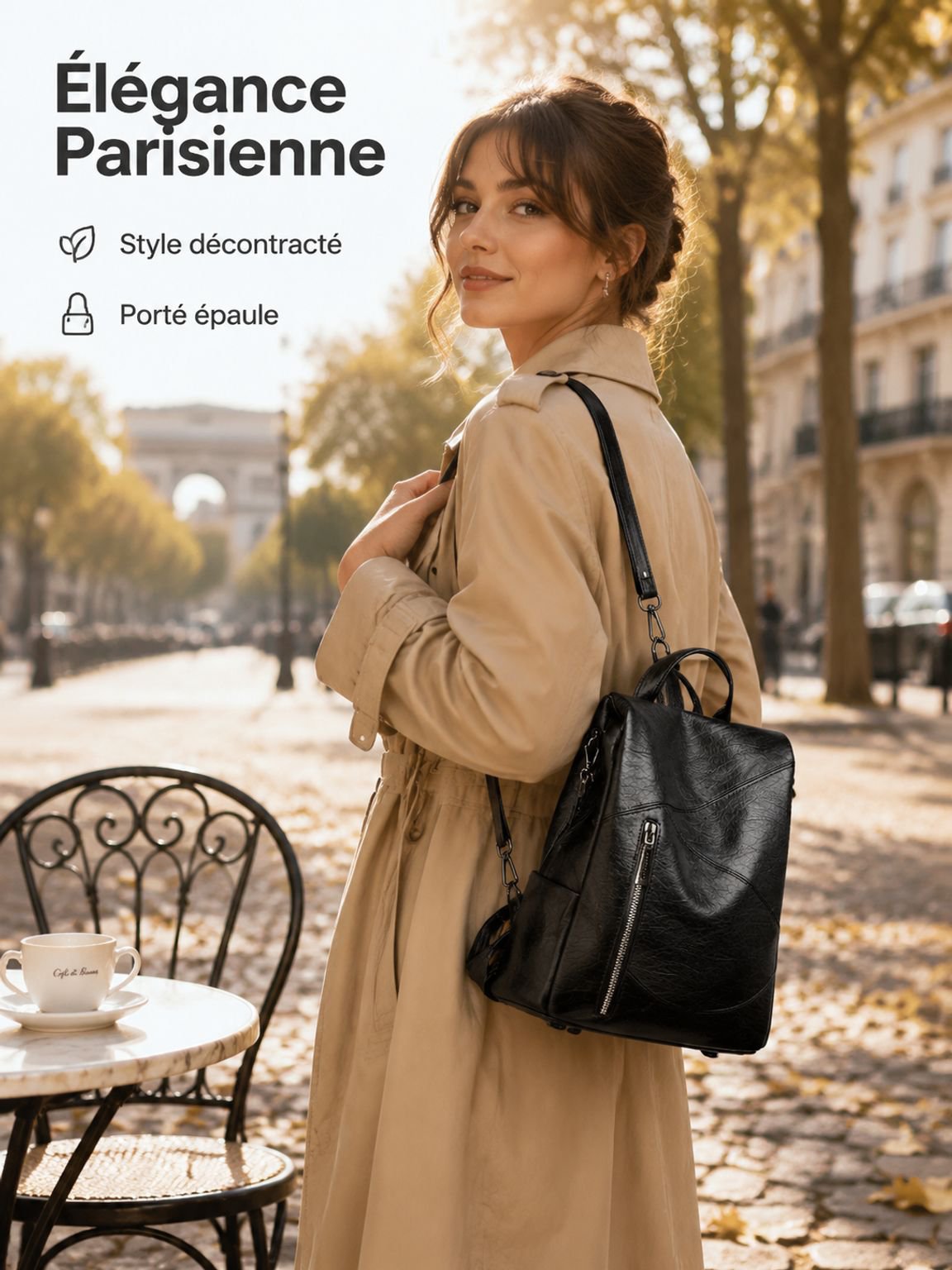 Sac à dos en PU, tendance et élégance
