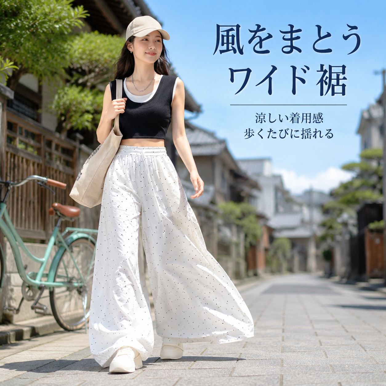 ハイウエストワイドパンツ レディース