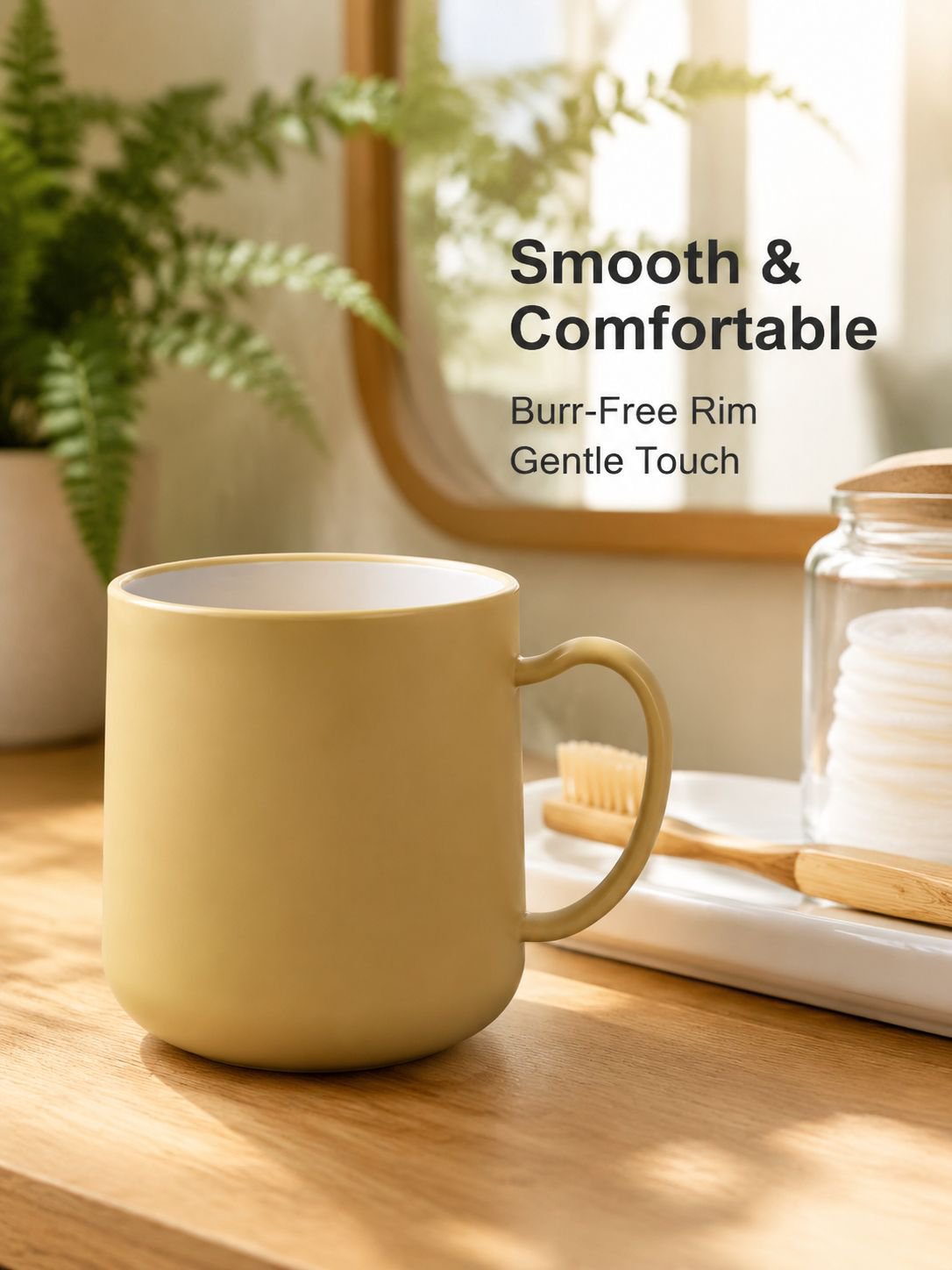 Thick, simple and fashionable mouthwash cup