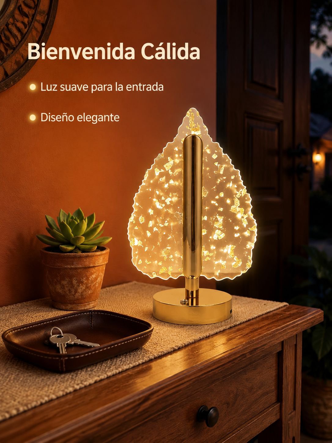 Lámpara de ambiente con diseño de mariposa nórdica para cabecera de cama
