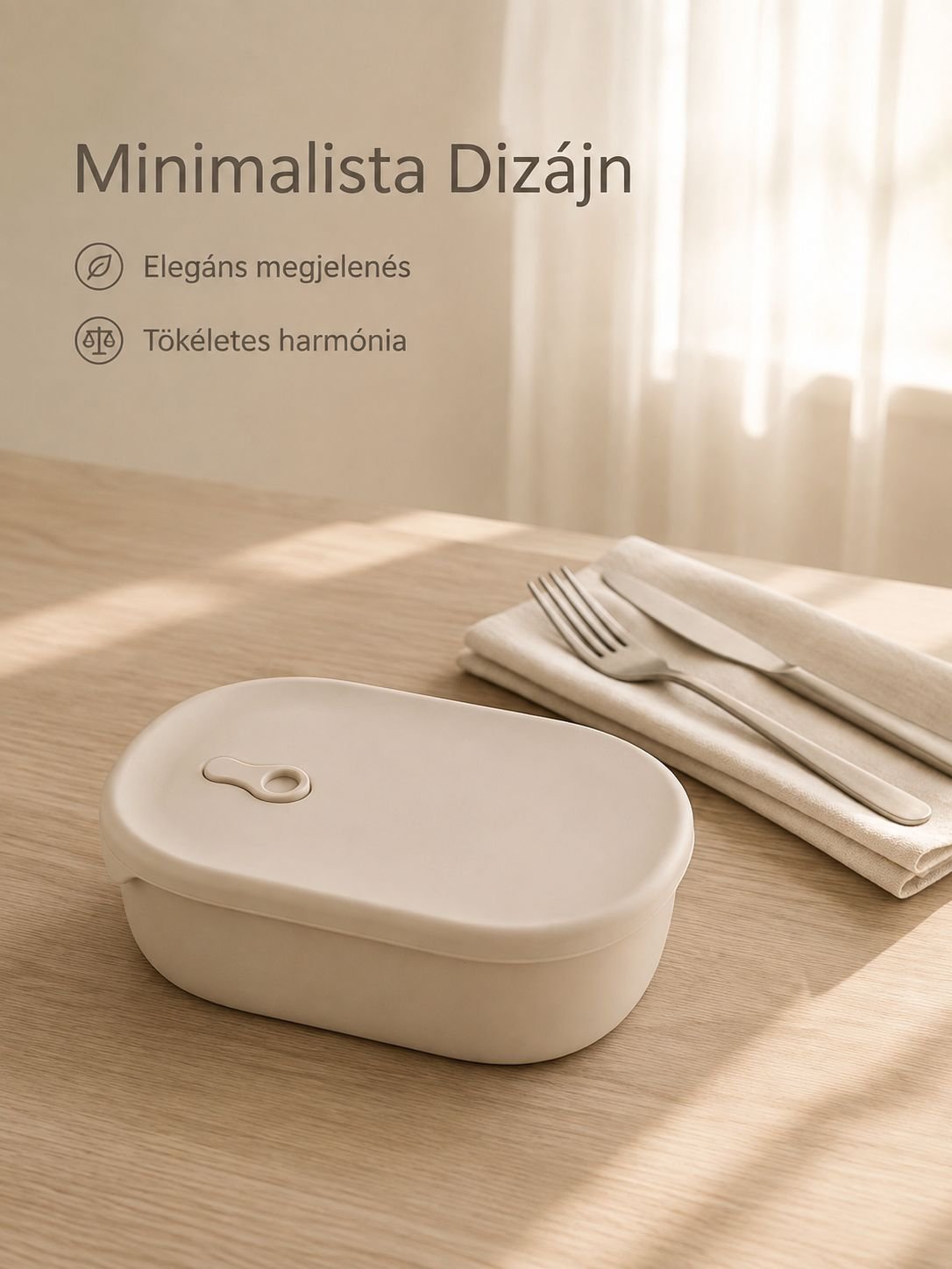 Hordozható szagmentes ebéddoboz modern kialakítással