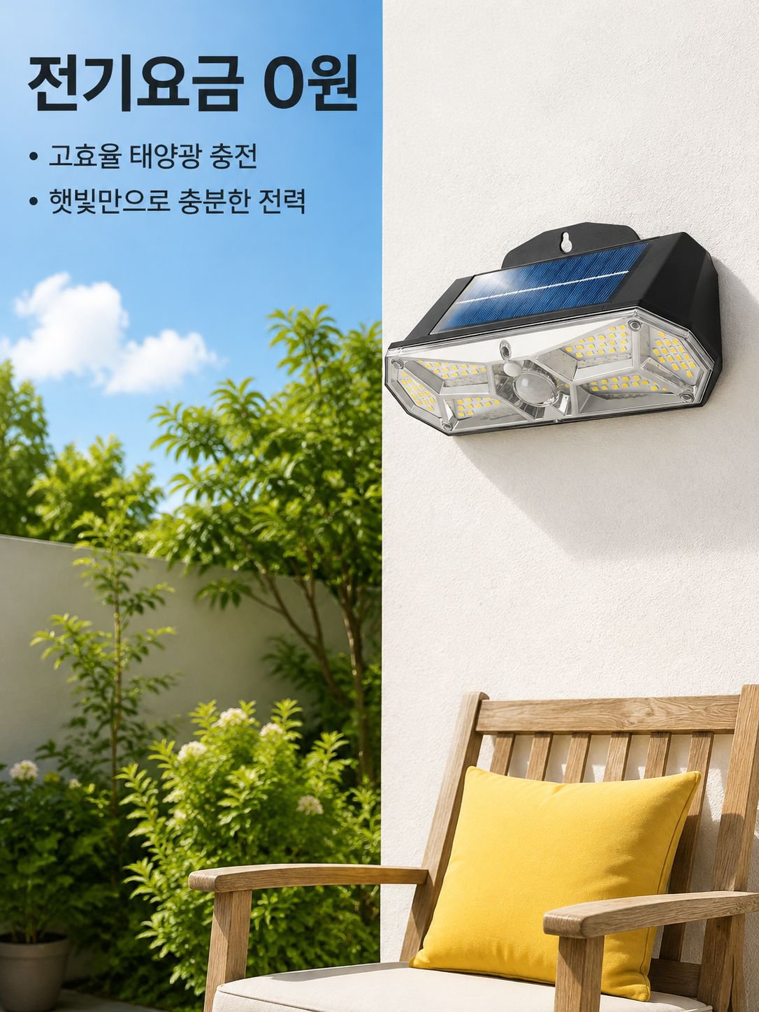 야외 다용도 태양광 램프