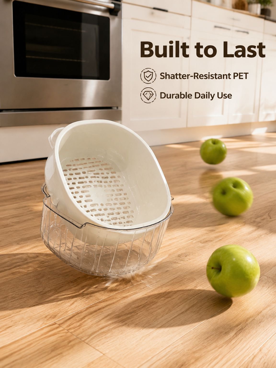 Modern fruit basket organizer for home decor